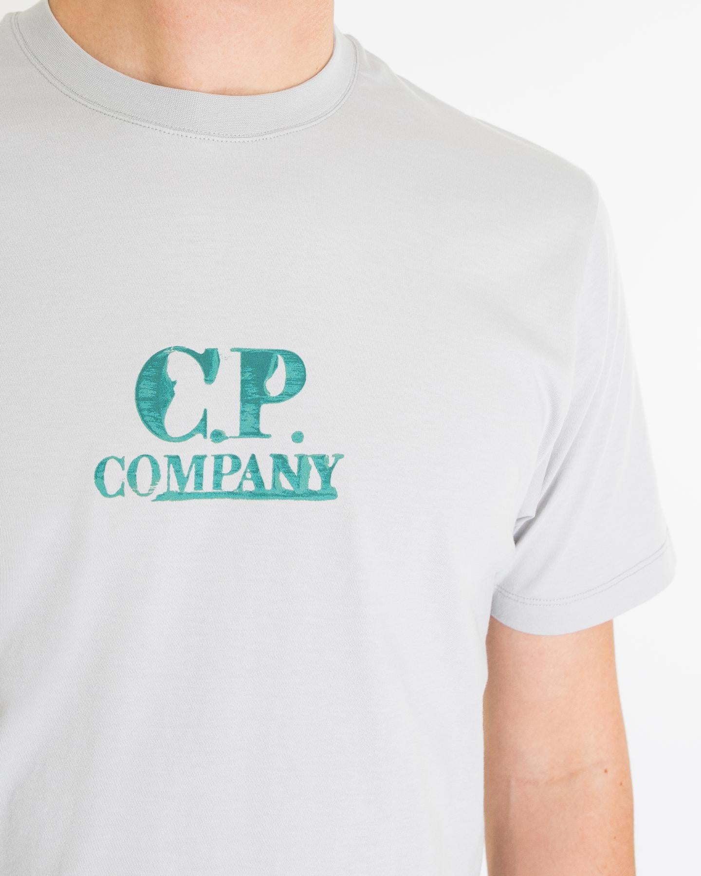 Heren Graphic Logo T-Shirt Grijs