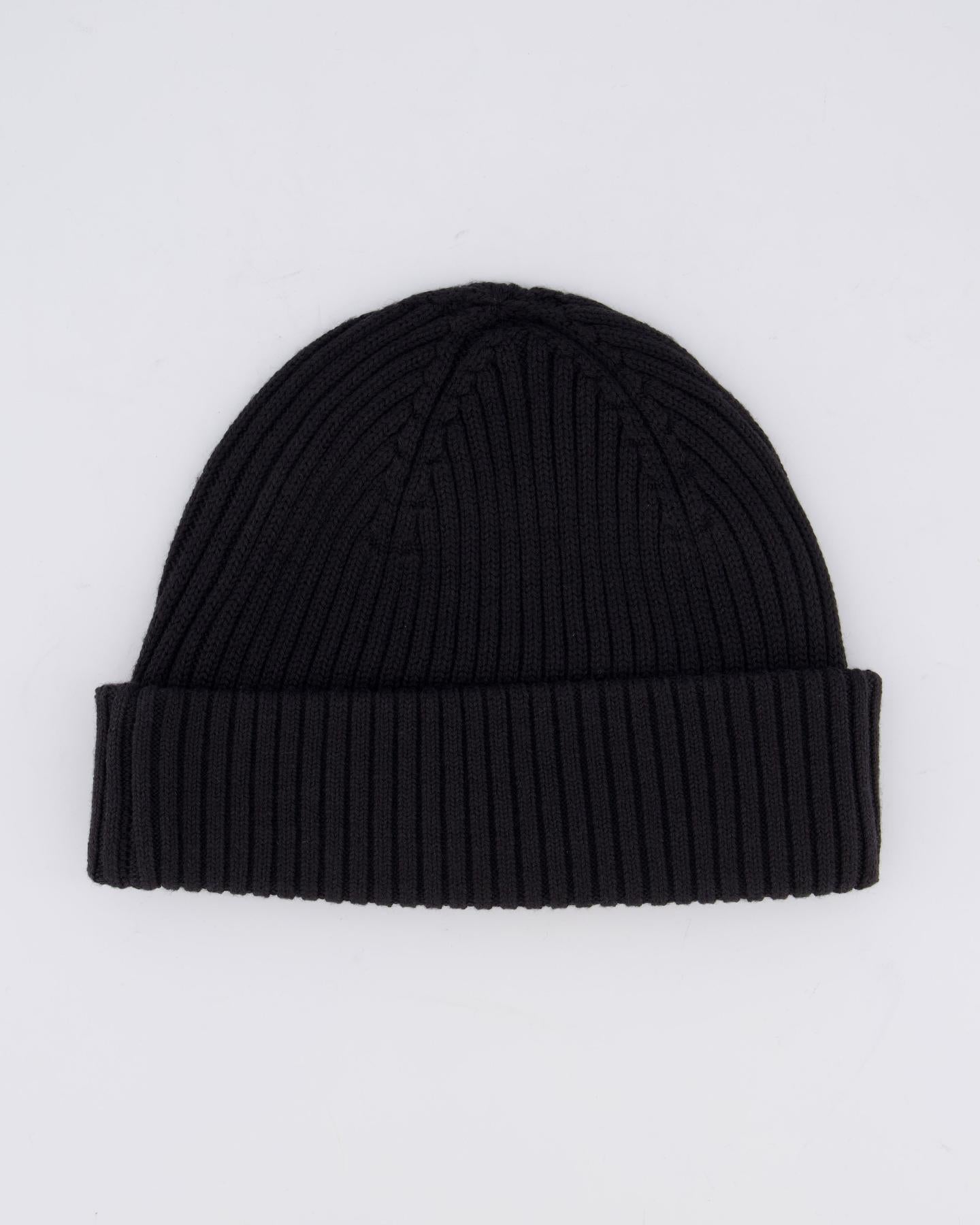 Heren Rib Hat Zwart