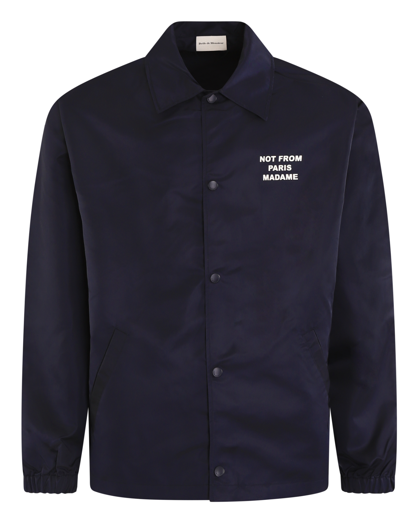 Heren Slogan Jacket Blauw
