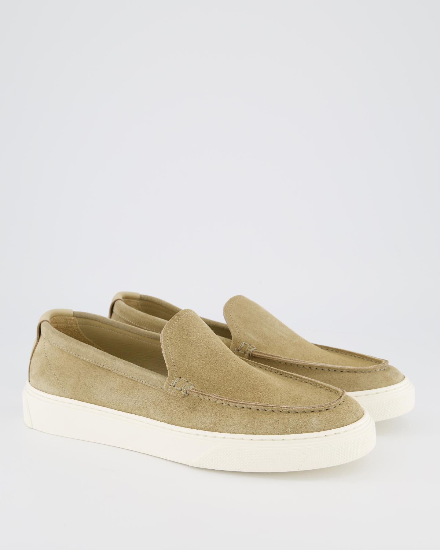 Heren Boat Slip On Loafer Beige