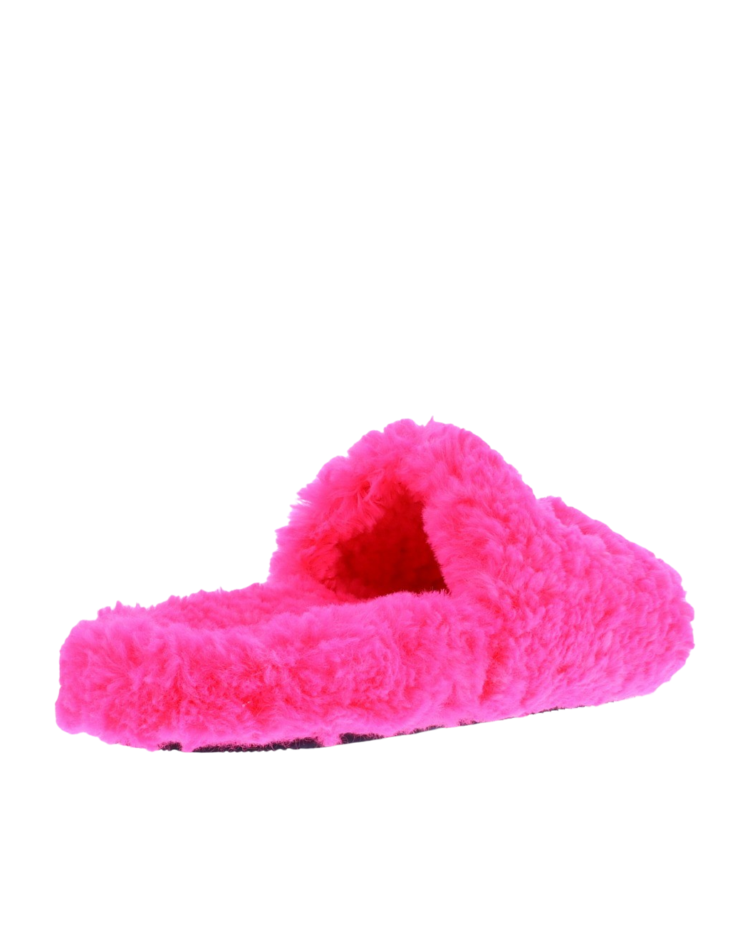 Women Furry Slide Sandal Pink