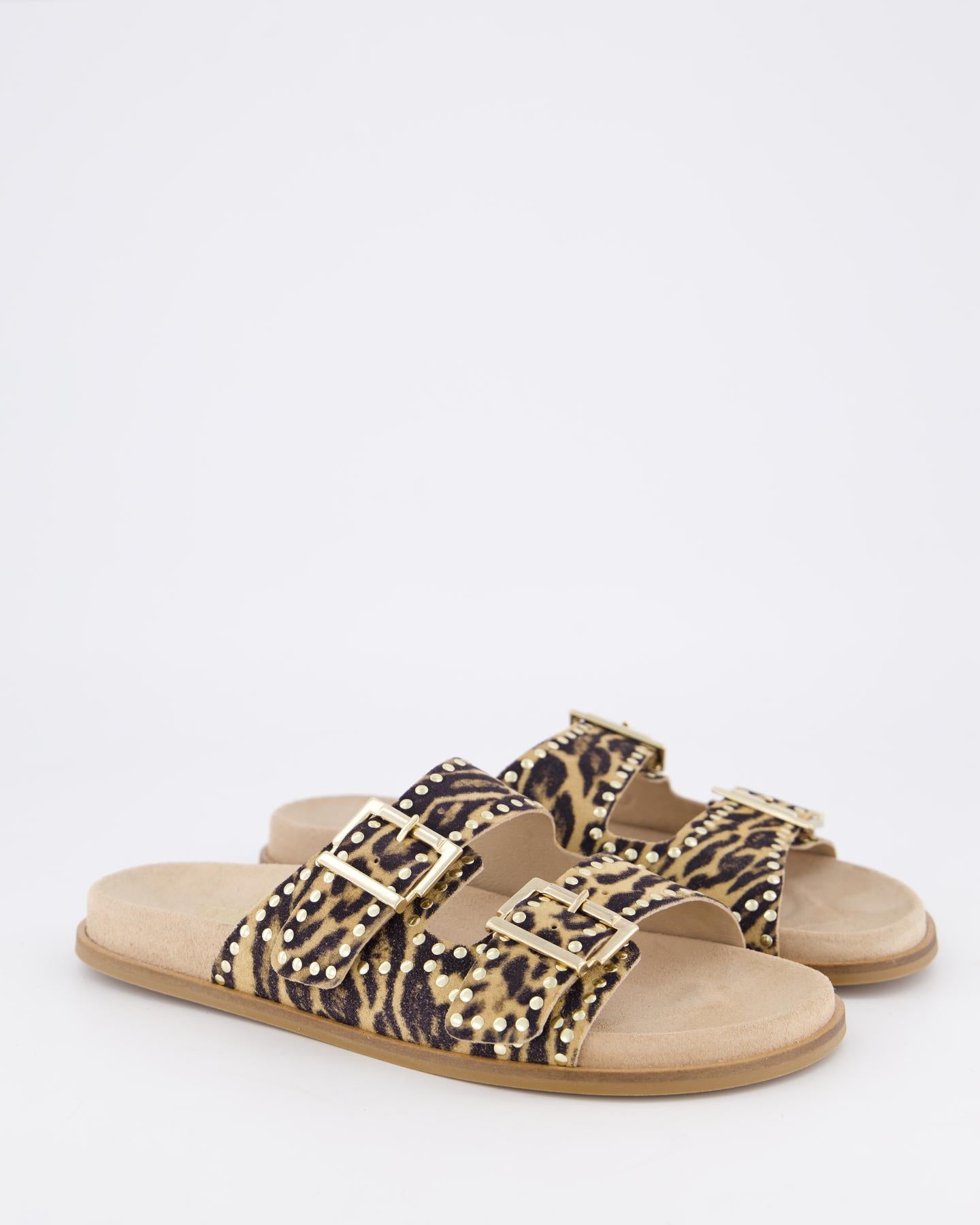 Dames Tl-Selma Slipper Beige/Leo