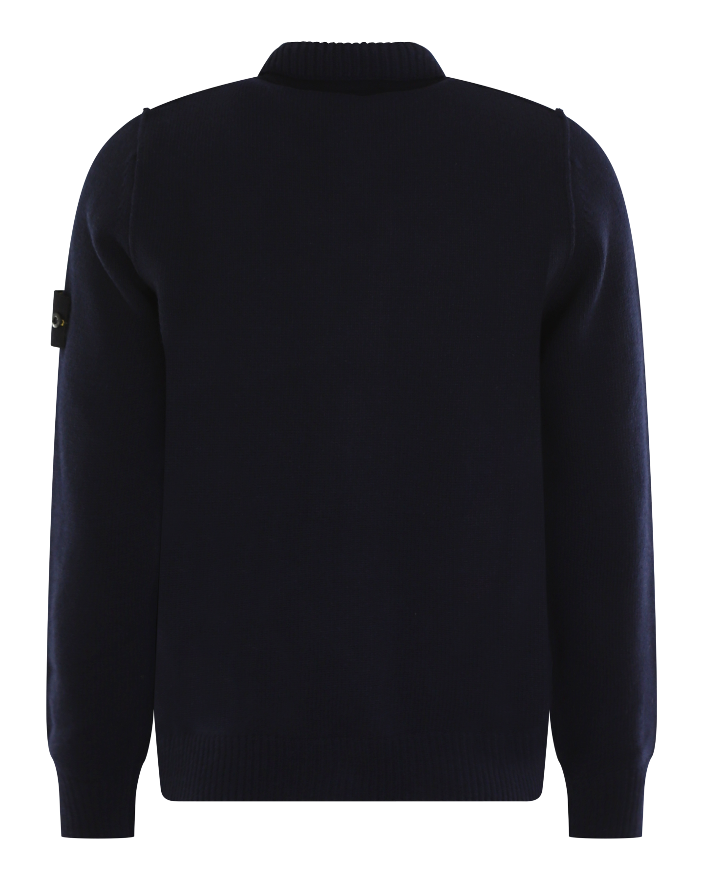 Heren Logo Patch Knit Cardigan Blauw