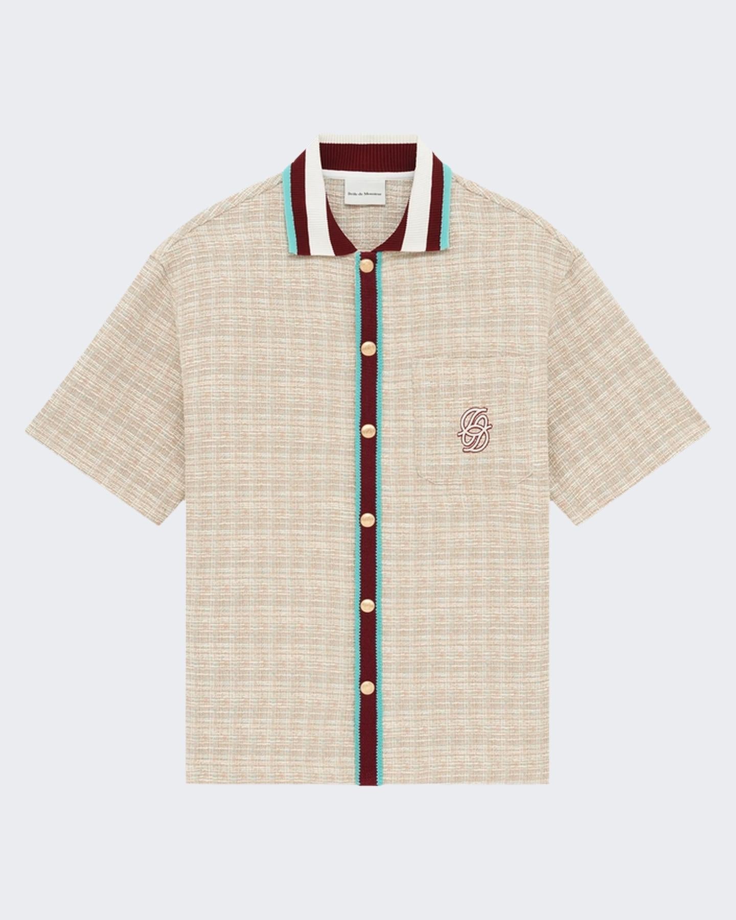 Drole De Monsieur Heren Chemise En Tweed D Miroir