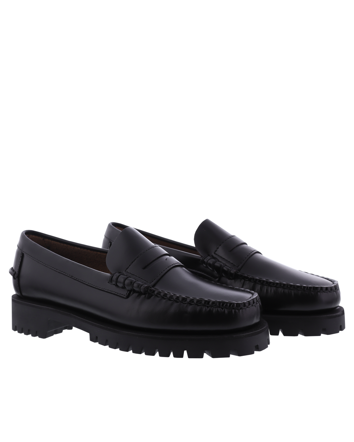 Women Then Lug Loafer Black