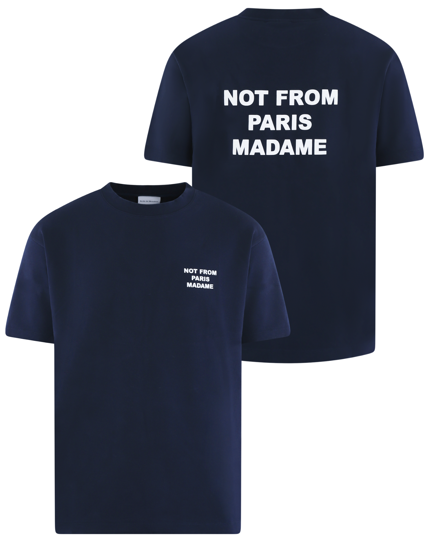 Heren Slogan T-Shirt Blauw