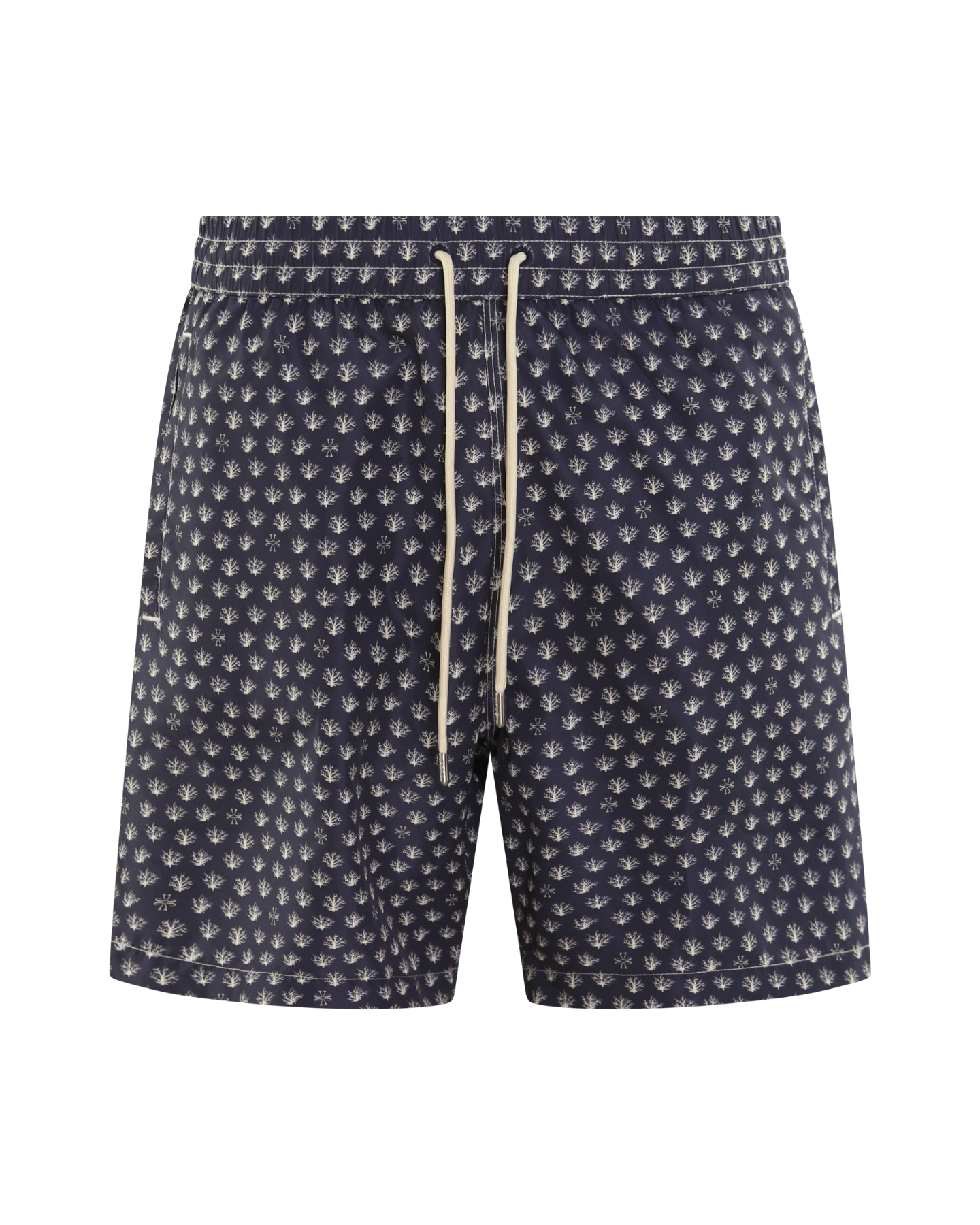 Heren Coral Print Beachwear Blauw