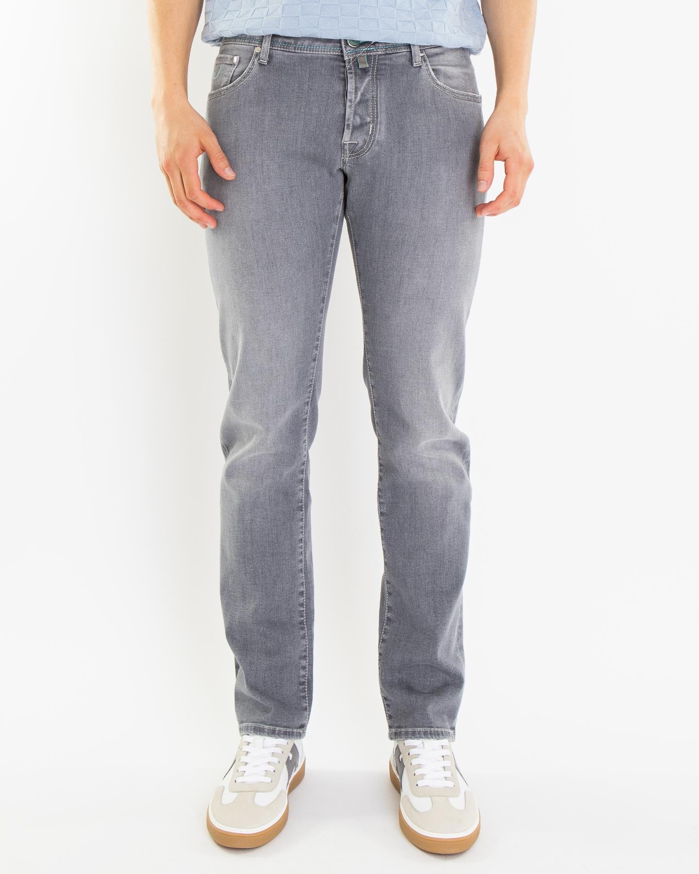 Heren Slim Fit Nick Licht Grijs