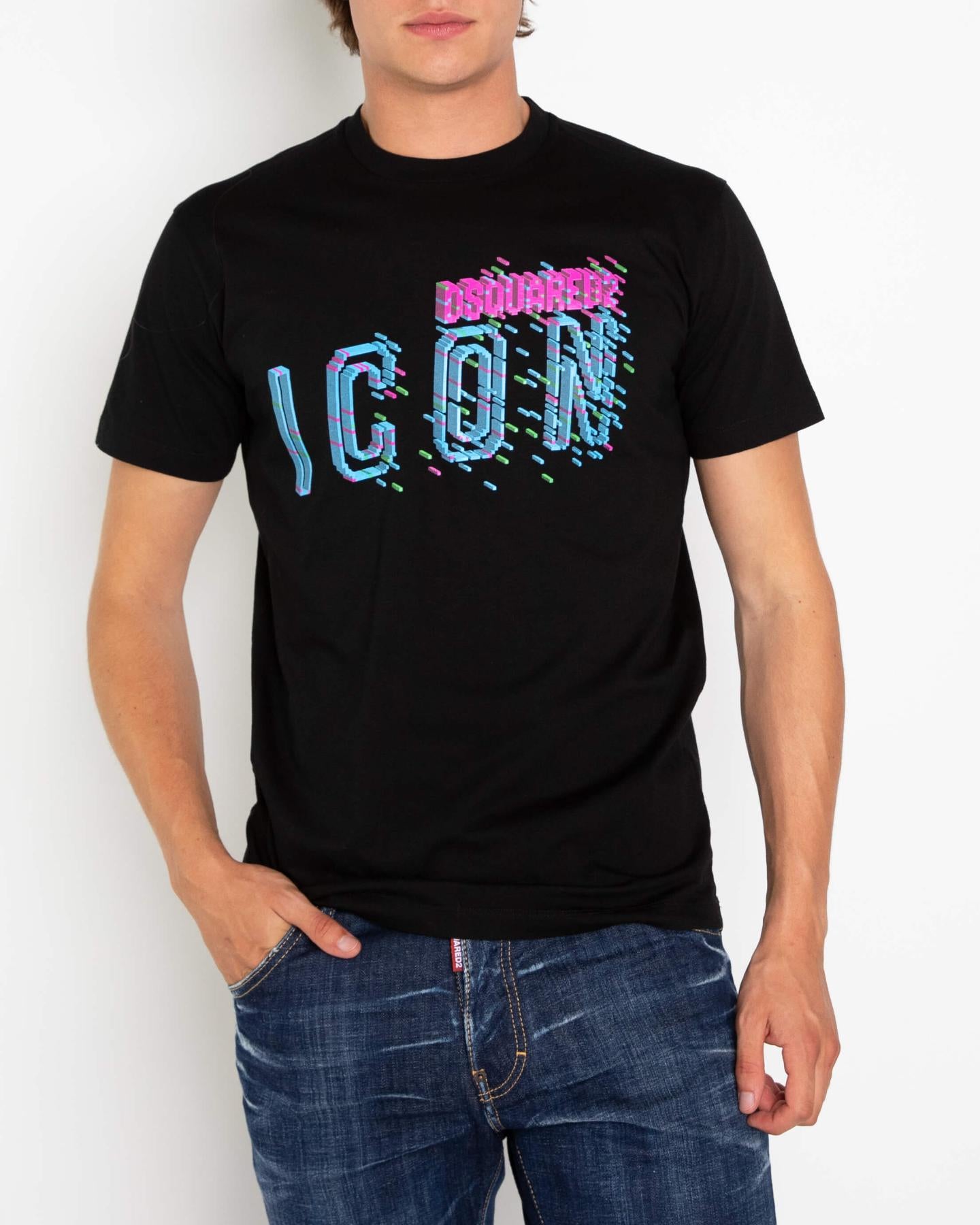 Men Pixel Icon Cool Black