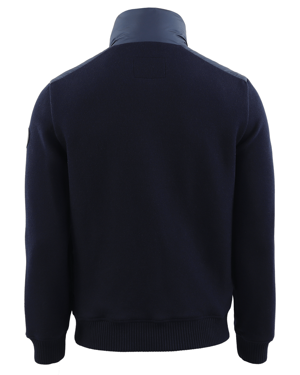 Men Hybrid jacket with wool blue