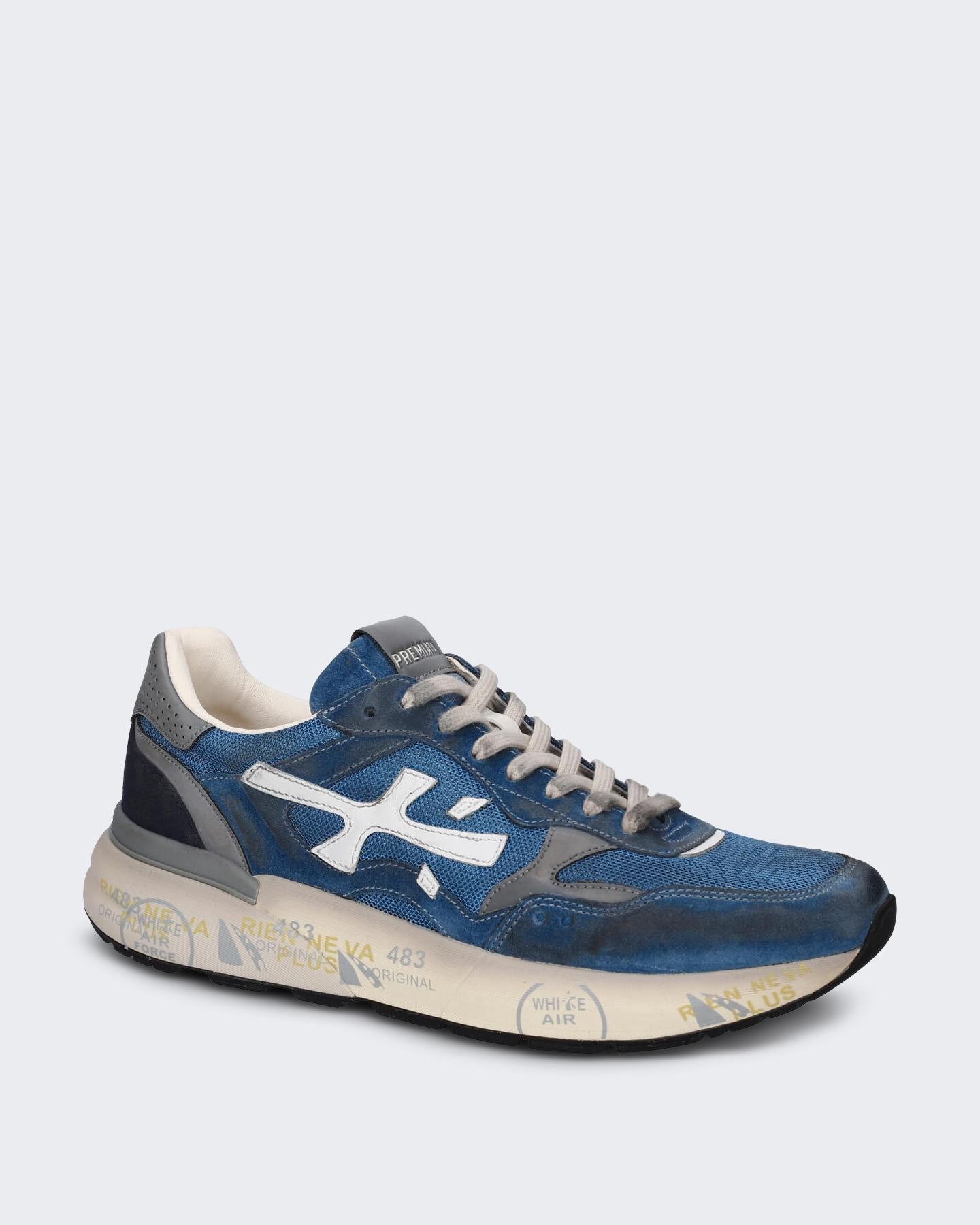 Premiata Heren Mick Sneaker Blauw
