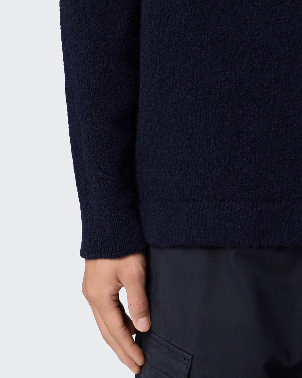 Stone Island Men's Logo patch Sweater Blue