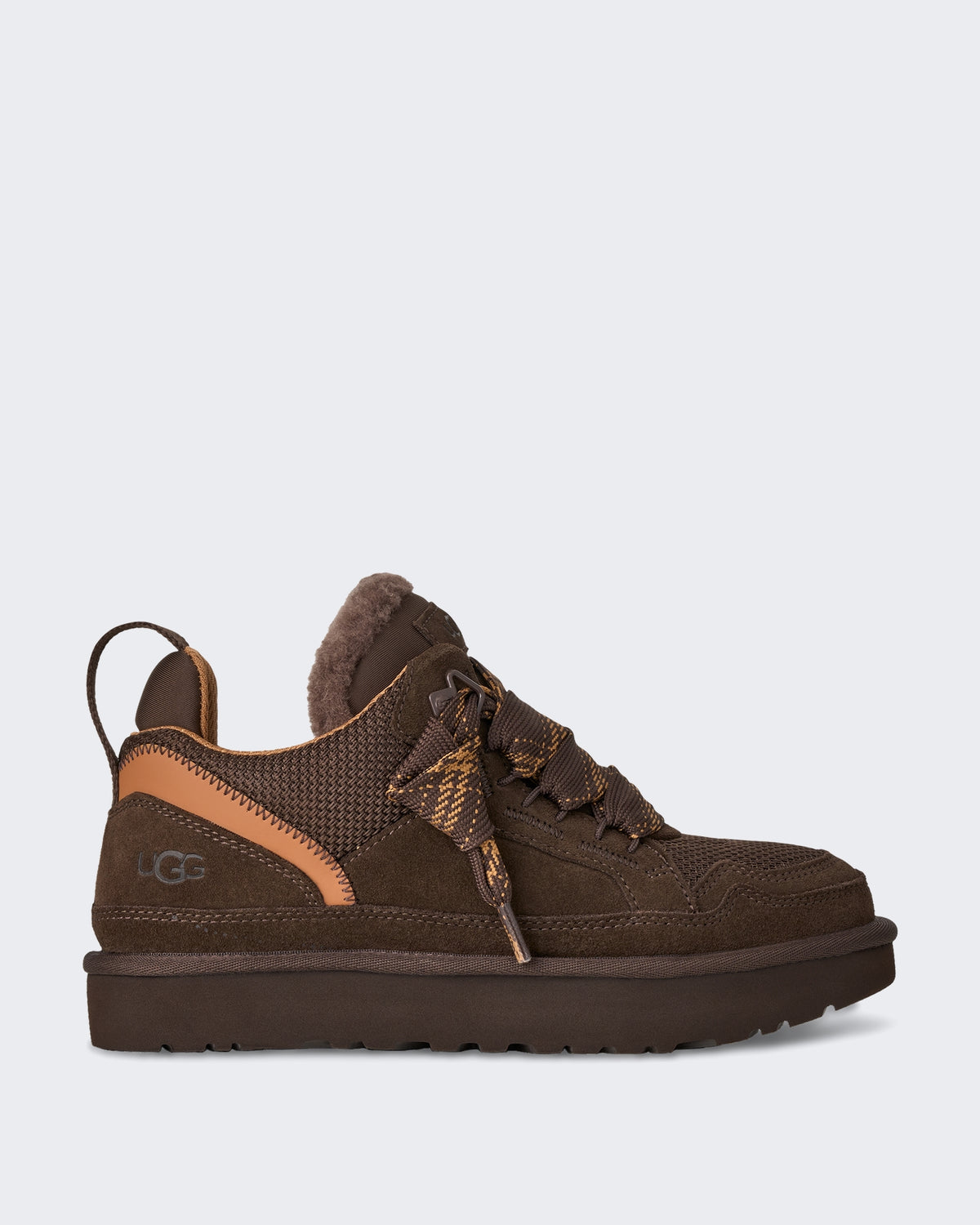 Women's Lage sneaker met zachte voering Cacaobruin