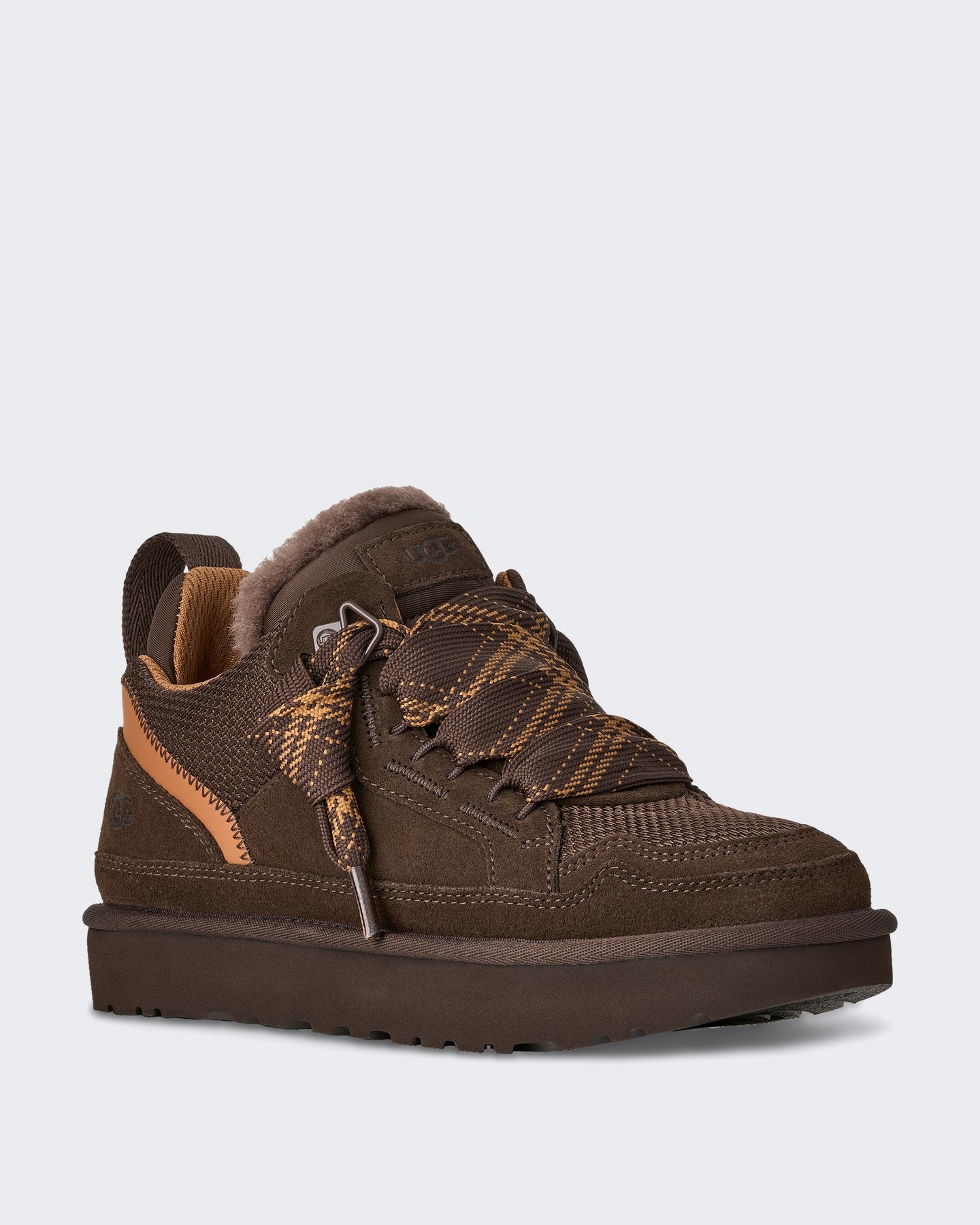 Women's Lage sneaker met zachte voering Cacaobruin