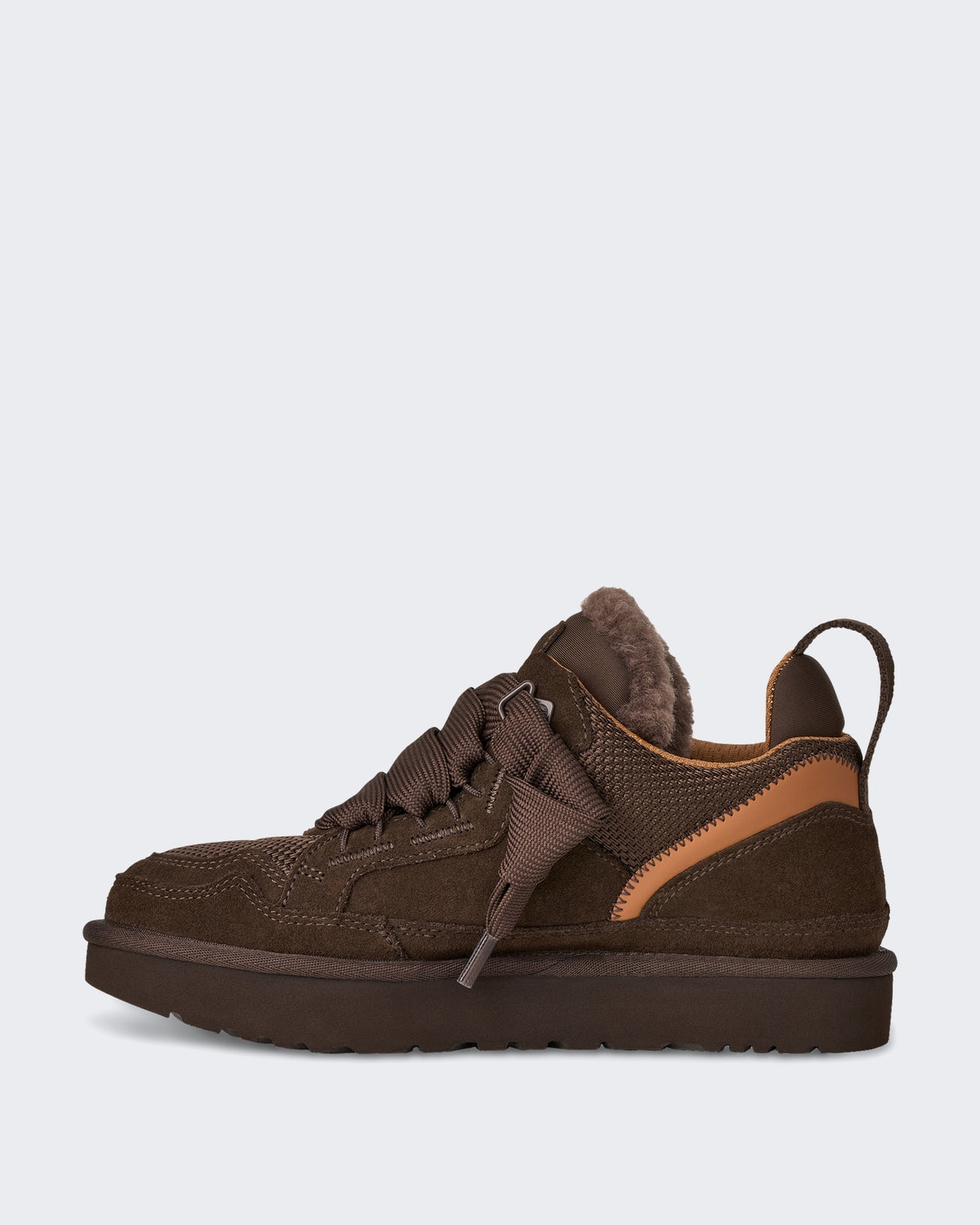 Women's Lage sneaker met zachte voering Cacaobruin