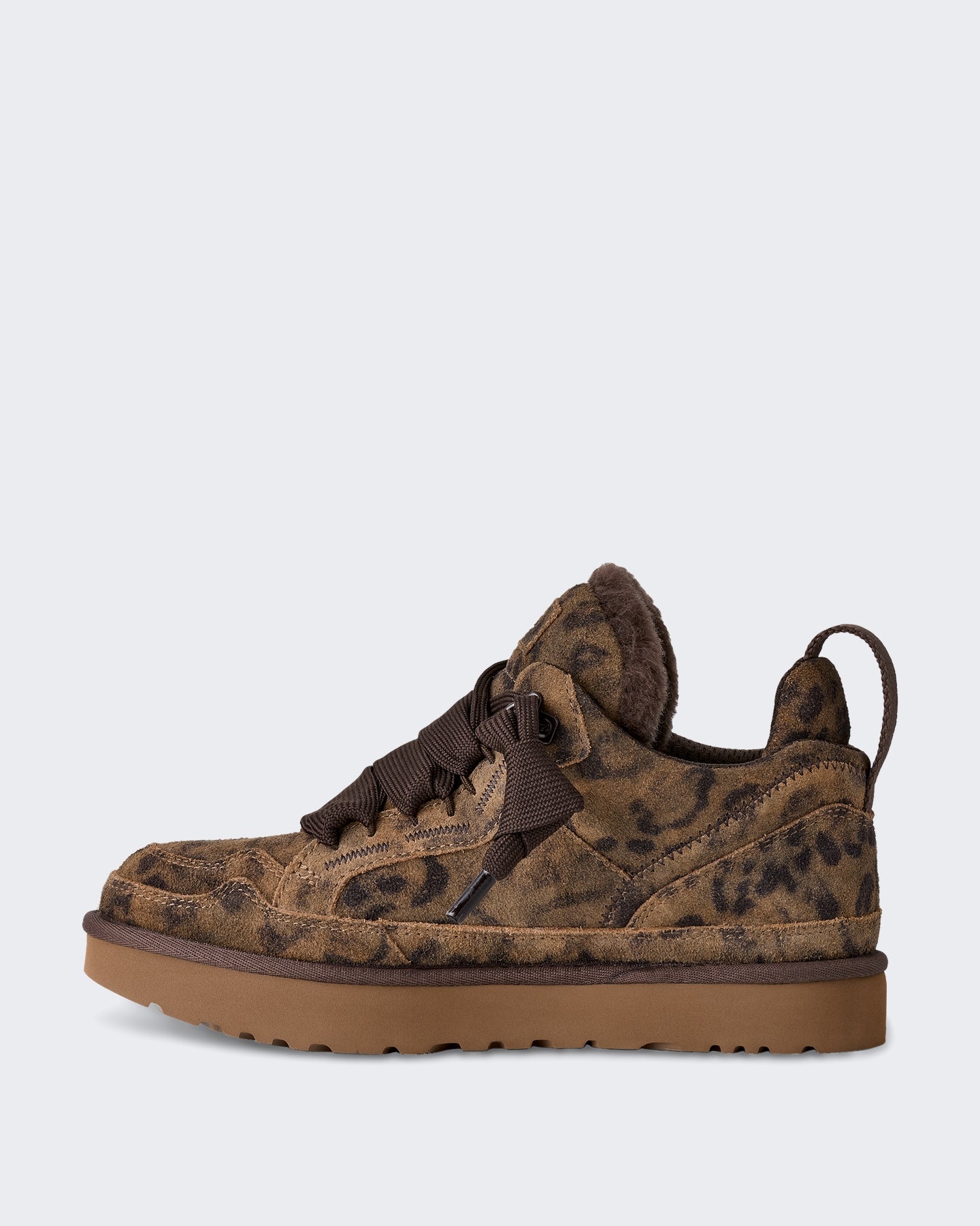 Women's sneaker met gespikkeld patroon en zachte voering Beige