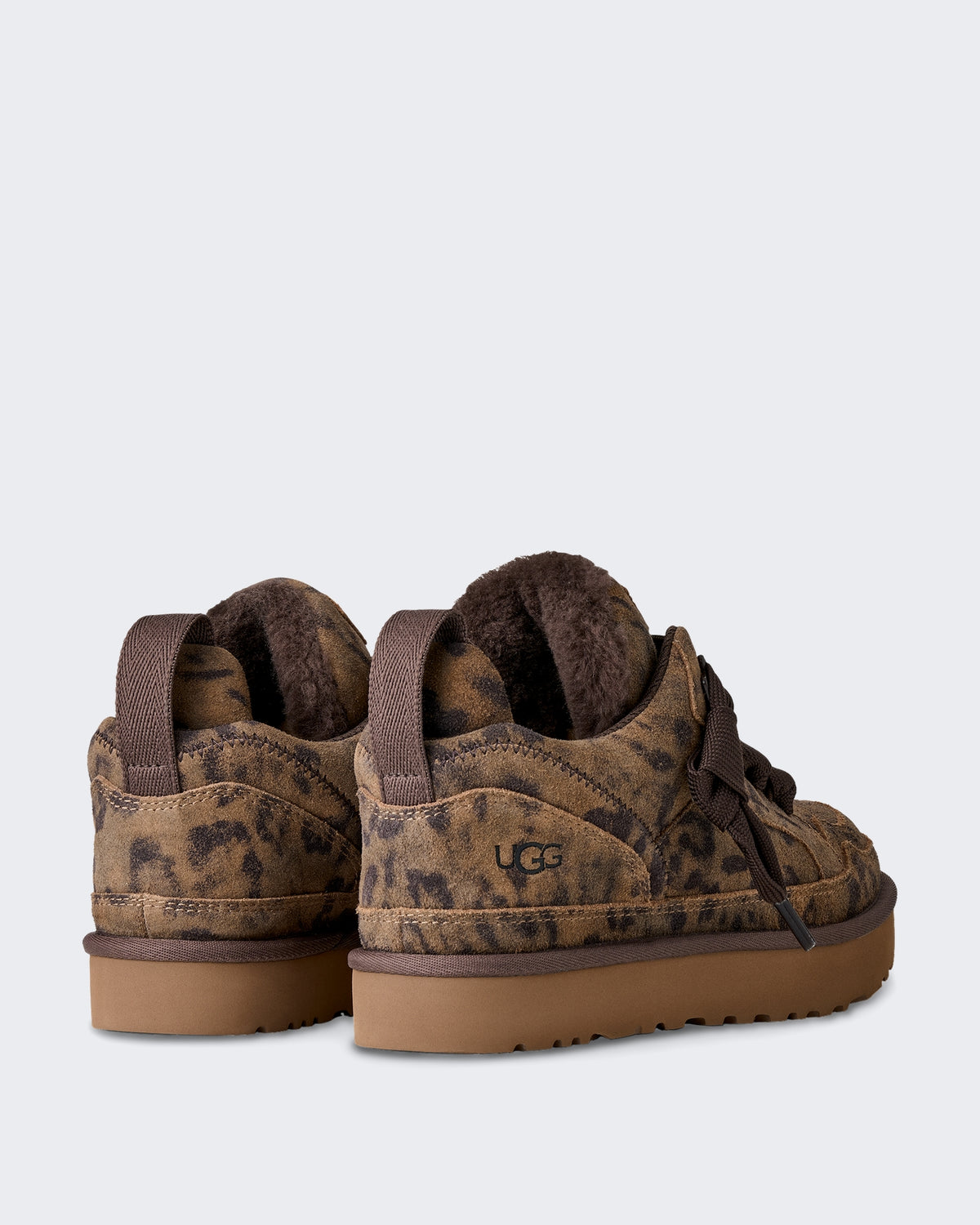 Women's sneaker met gespikkeld patroon en zachte voering Beige