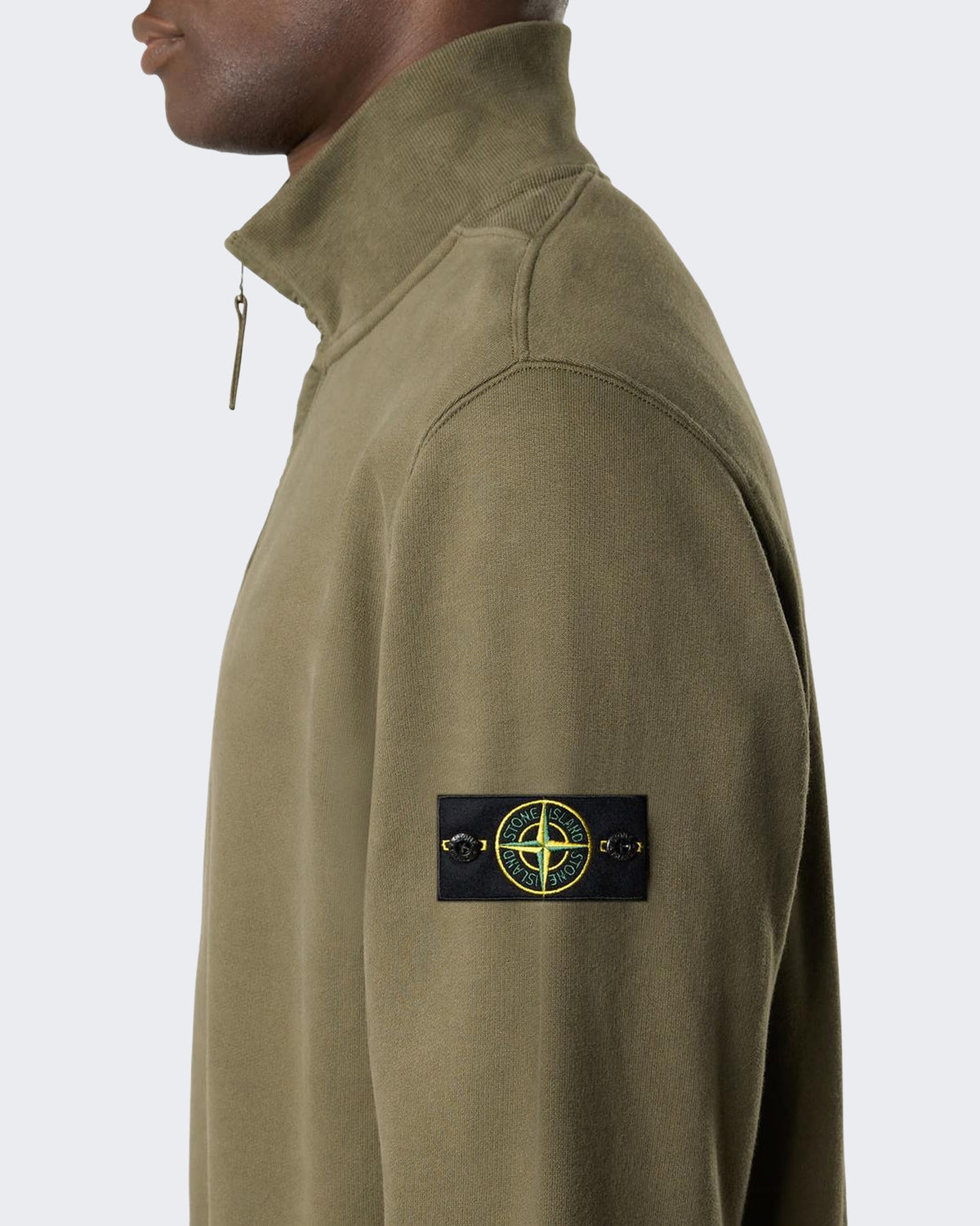 Men's Half Zip Sweater Green