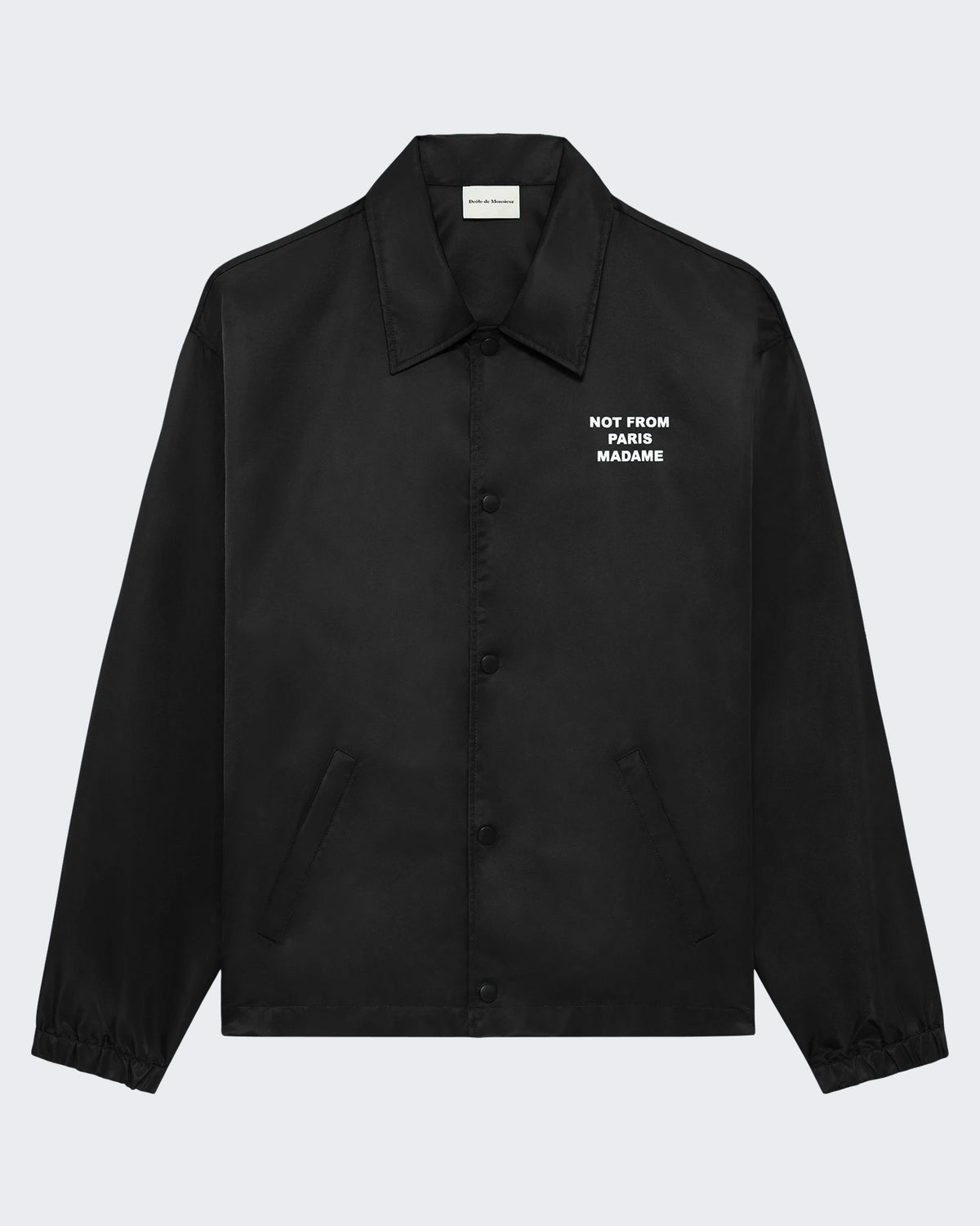 Men's Slogan Jacket Black