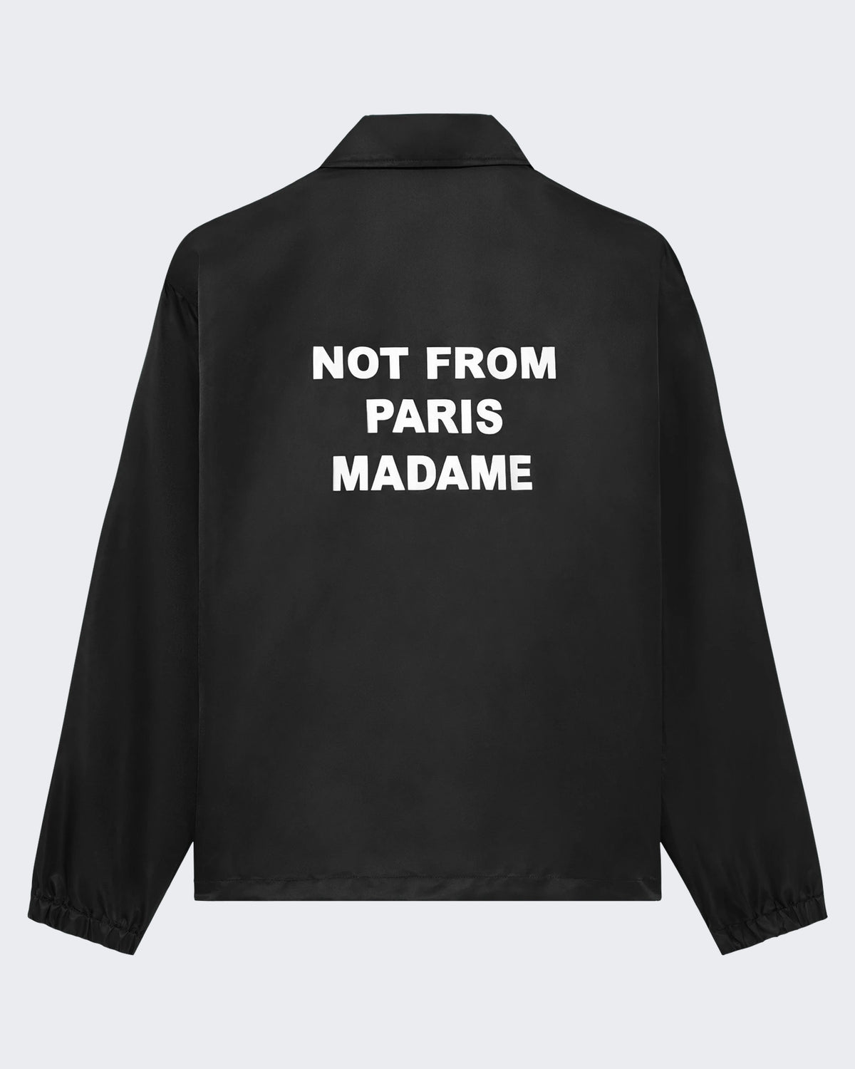 Men's Slogan Jacket Black