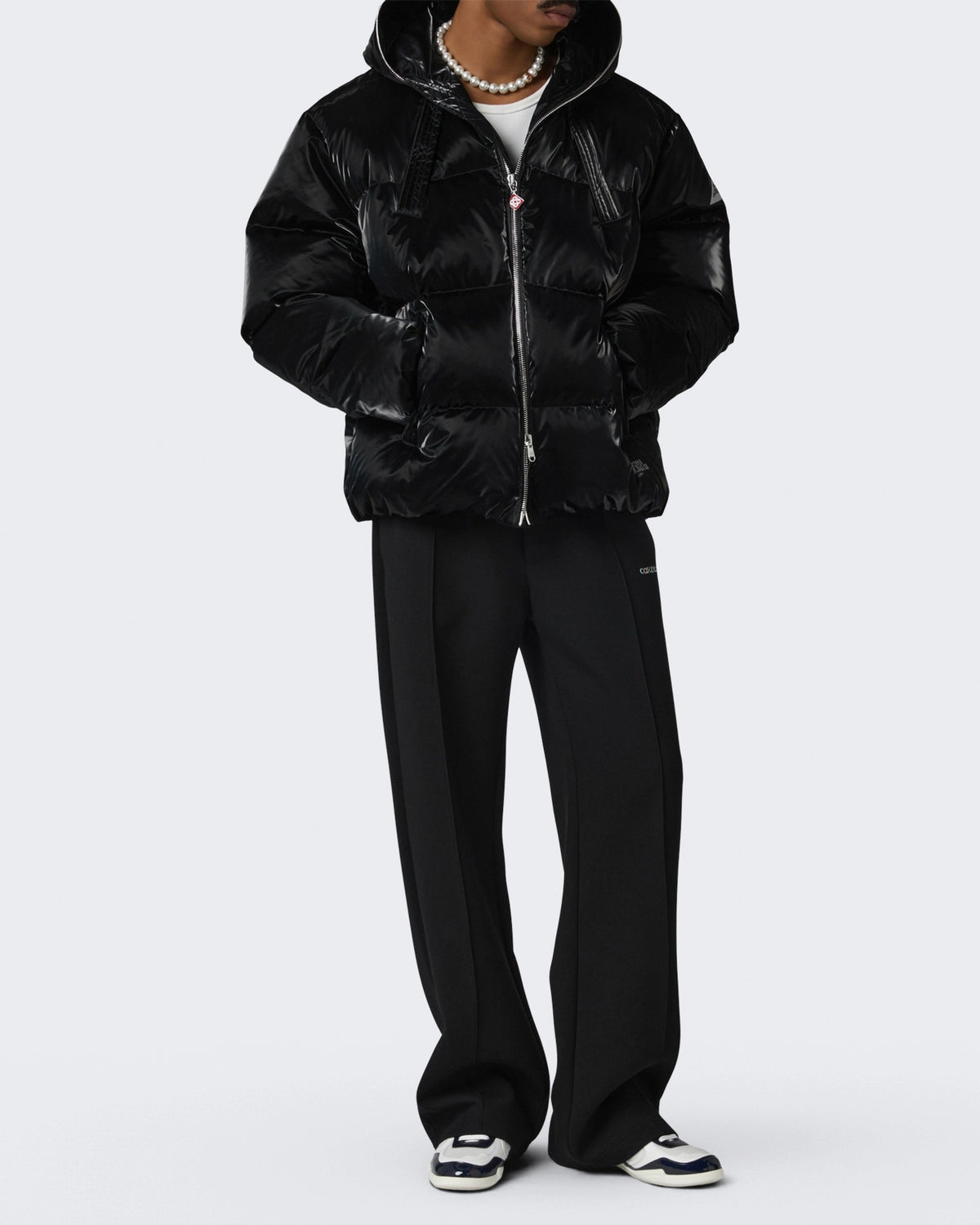 Men's Zip Hood Down Puffer Black