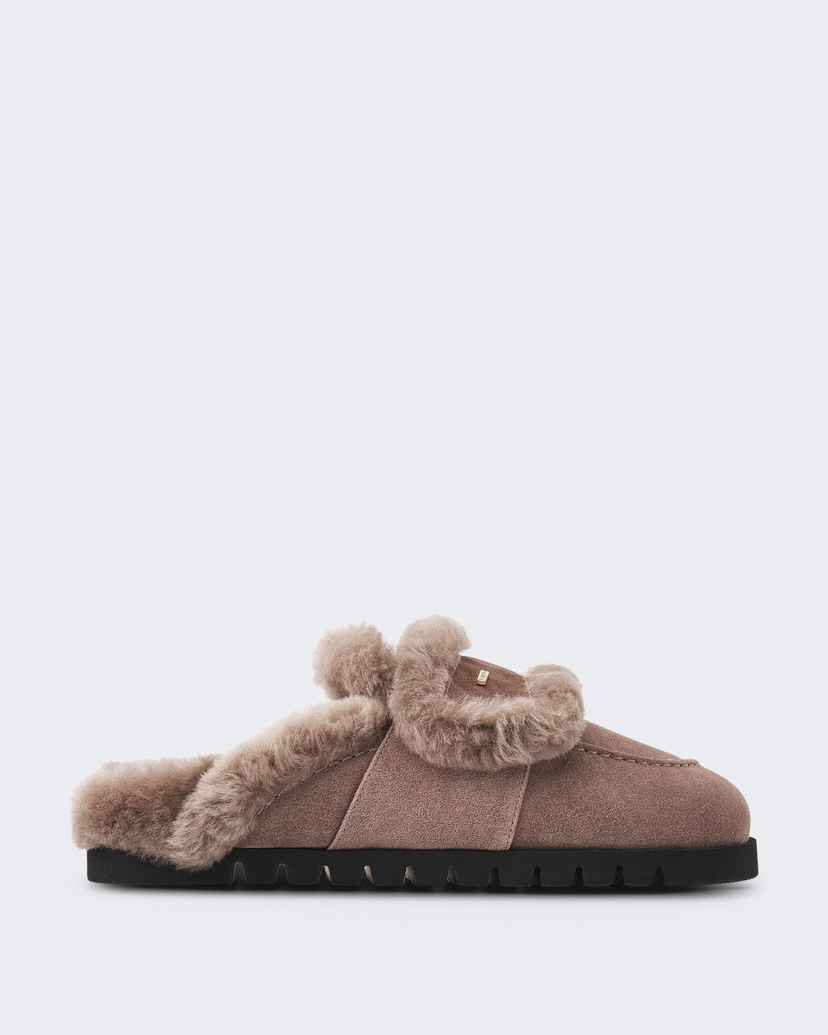 Women's Teddy Furry sneaker met bont Grey