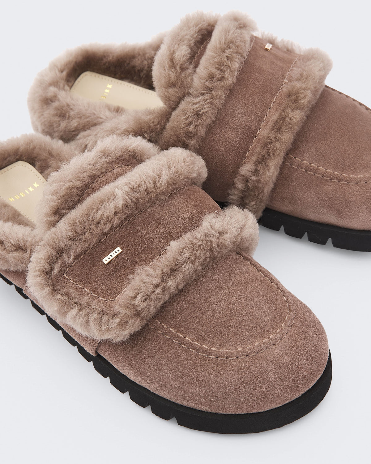 Women's Teddy Furry sneaker met bont Grey