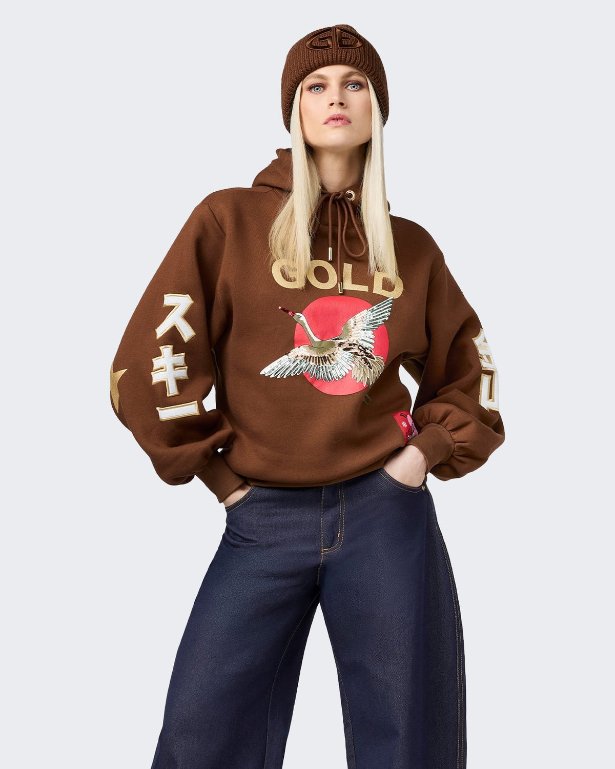 Women's Hoodie met capuchon deep mocha Brown