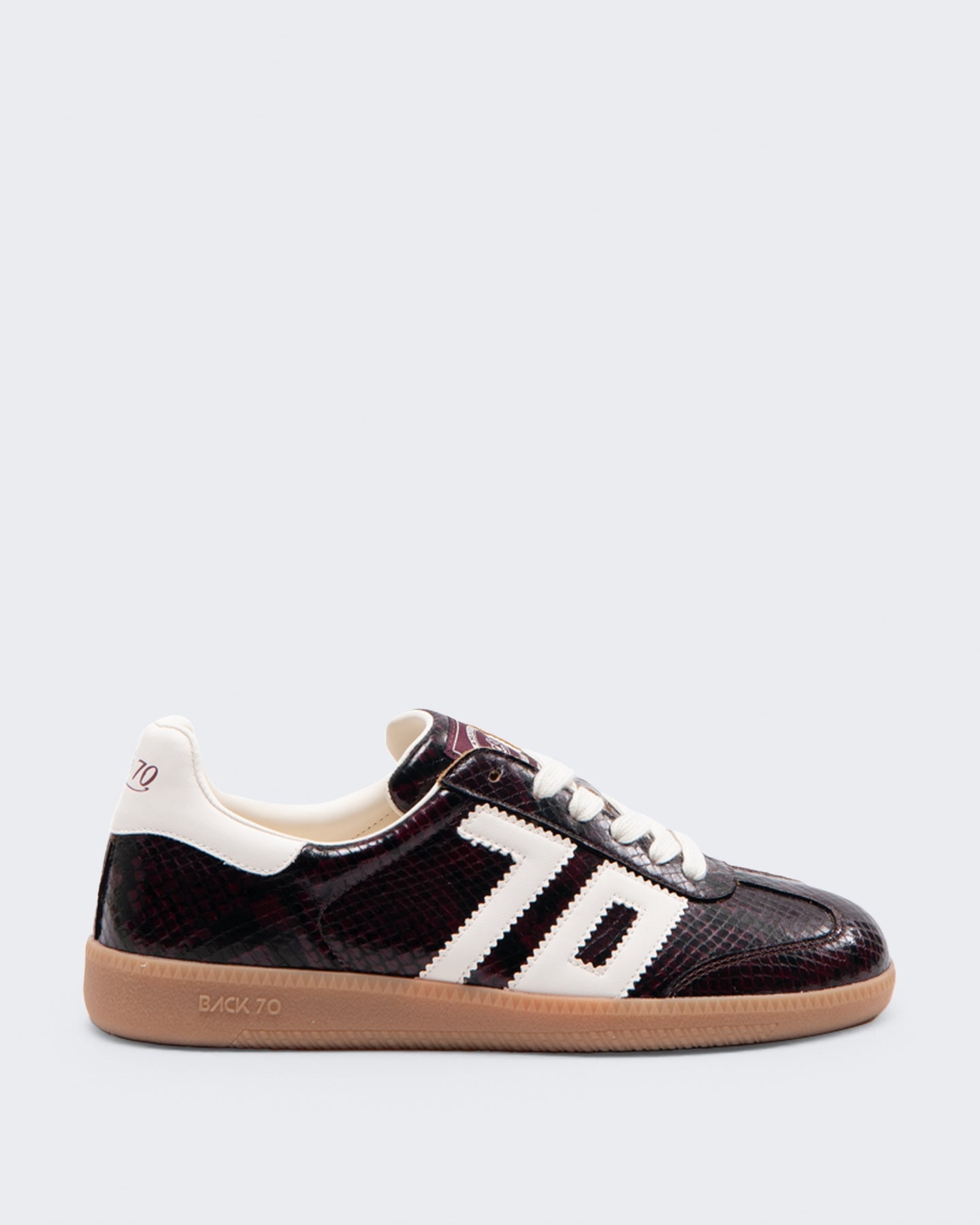 Women's Cloud sneaker snake Bordeauxrood