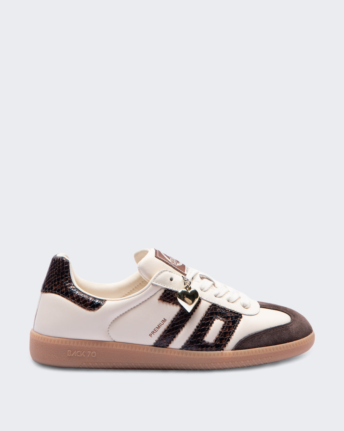 Women's Cloud sneaker met nappa leer Boter/Koffie