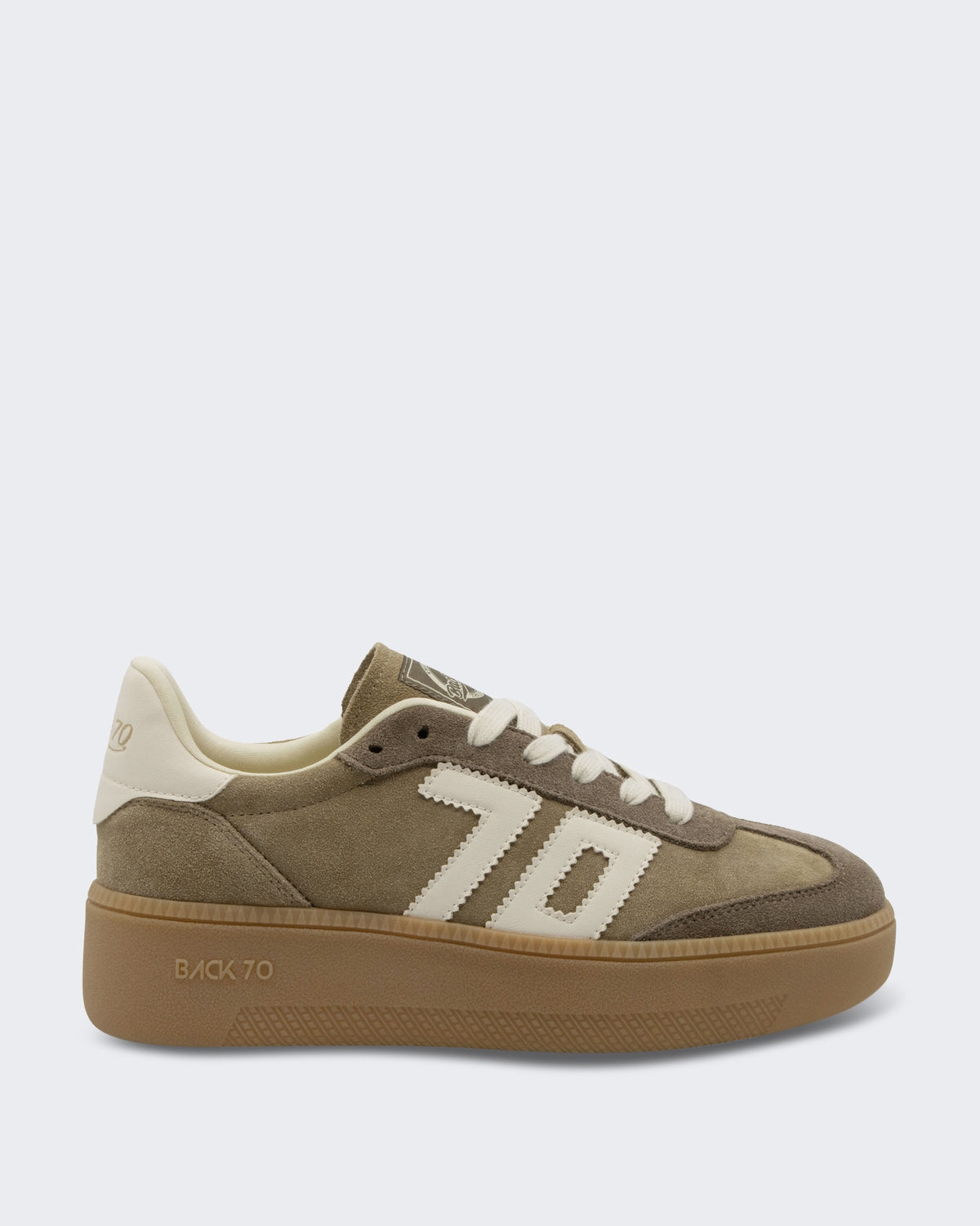Women's XXL sneaker suede beige
