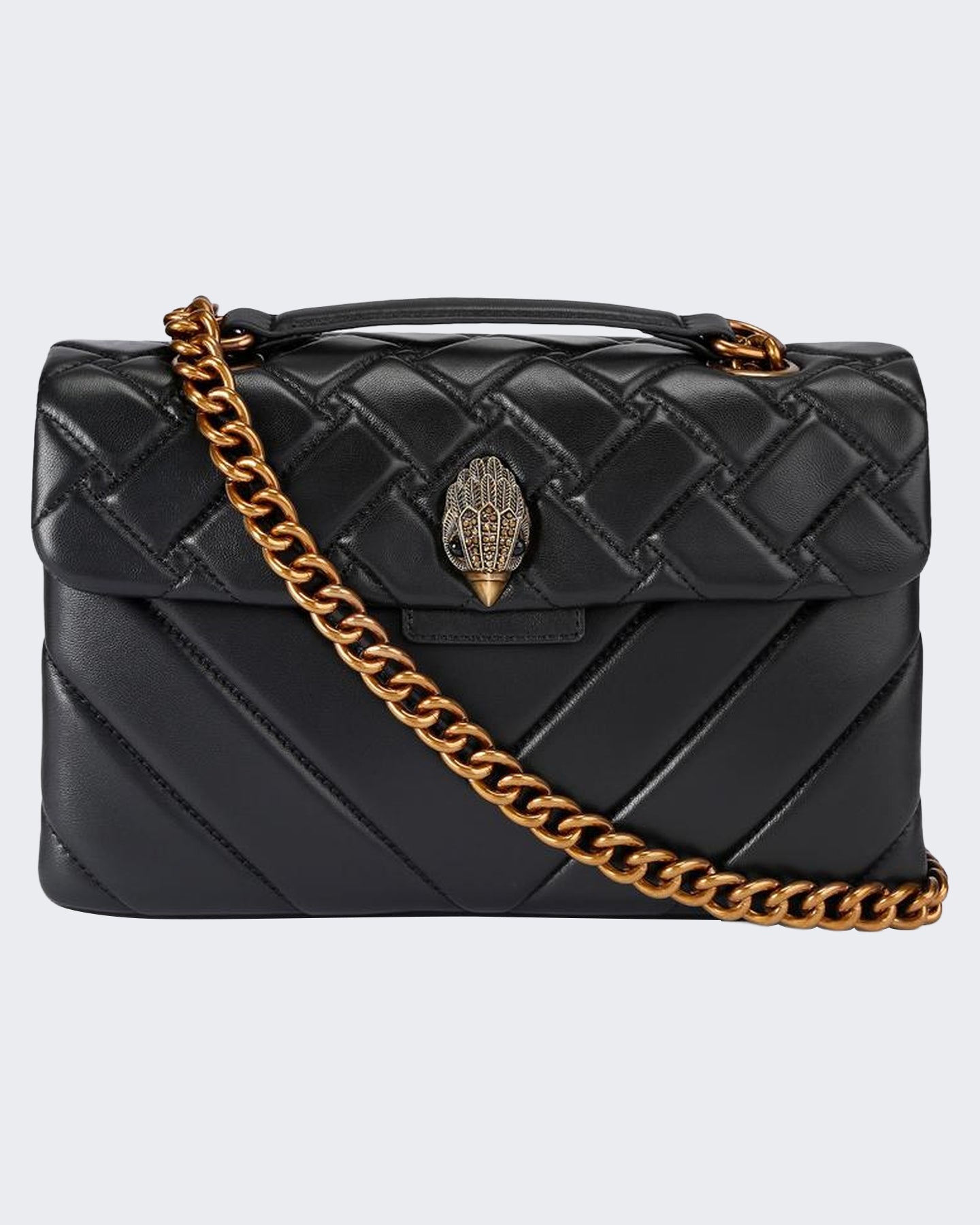 Dames Kensington X tas van leer Zwart