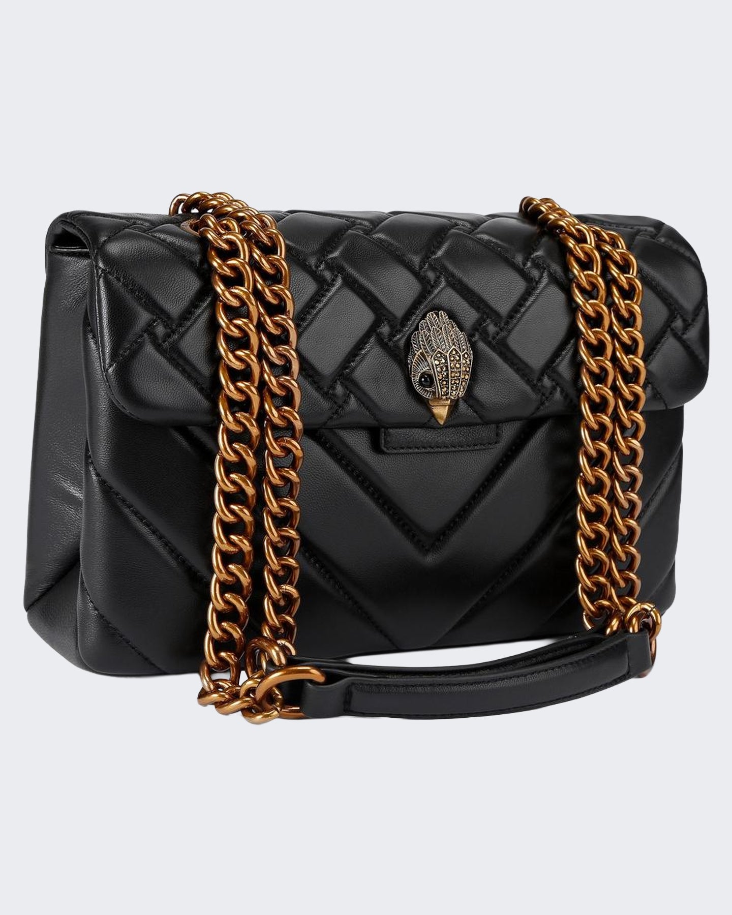 Dames Kensington X tas van leer Zwart