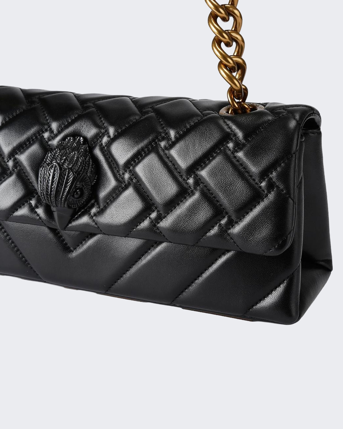 Women's 690-Kensington East West Kurt-Black-Leather Black