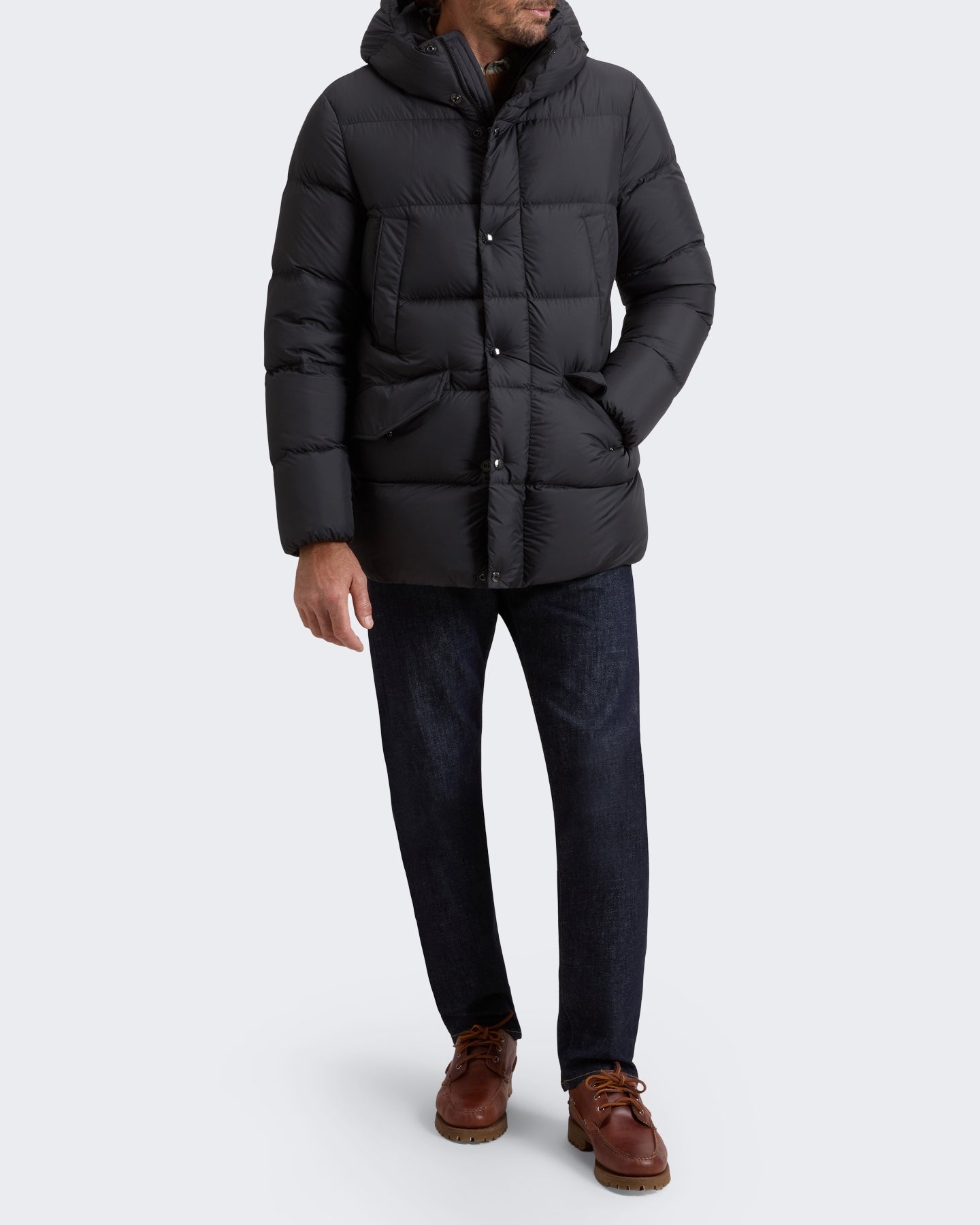 Heren Cloud Davis Parka Zwart
