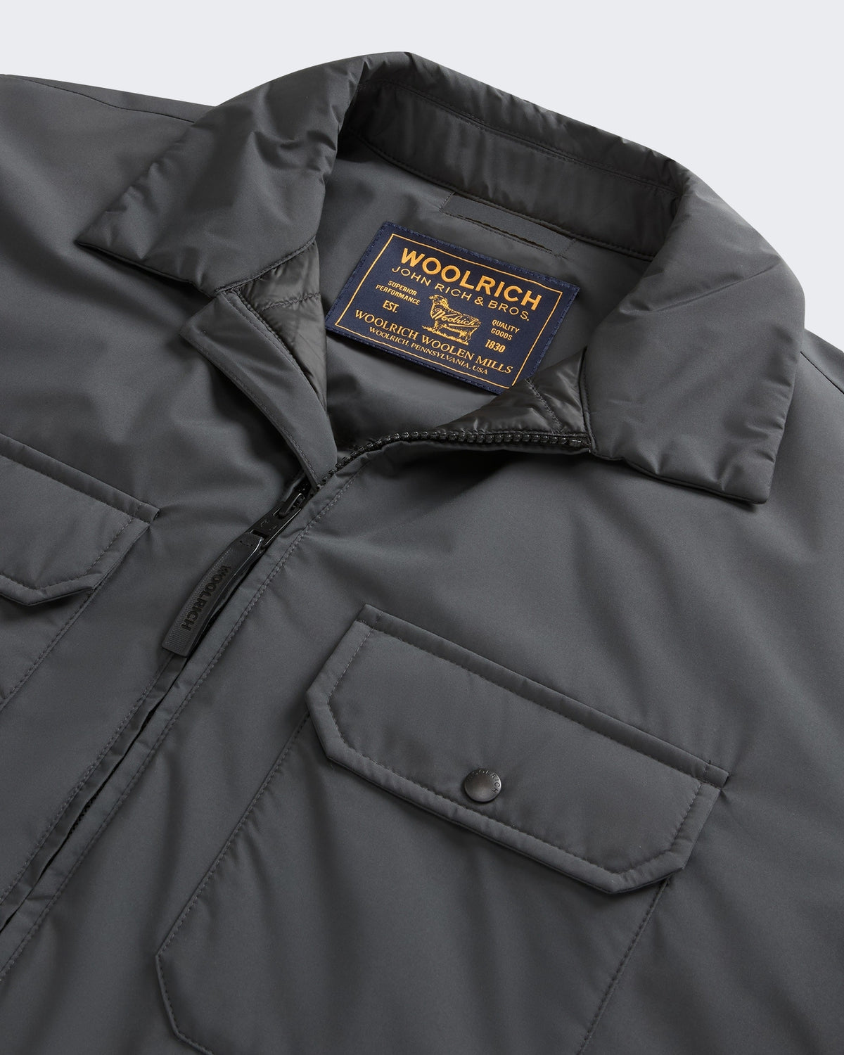 Men's Cloud overshirt met opzakken Grey
