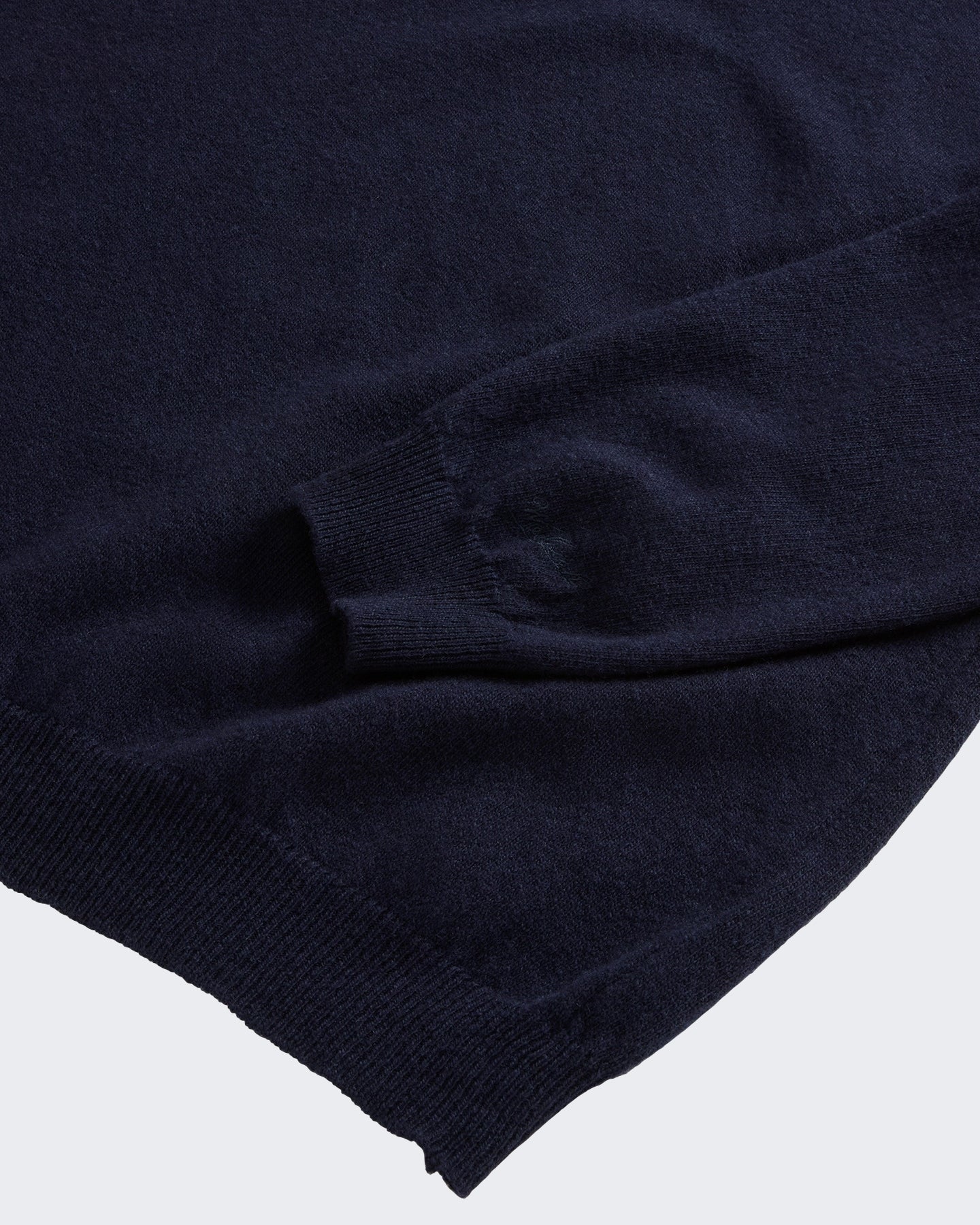 Heren Lamswollen sweater met ronde hals Blauw
