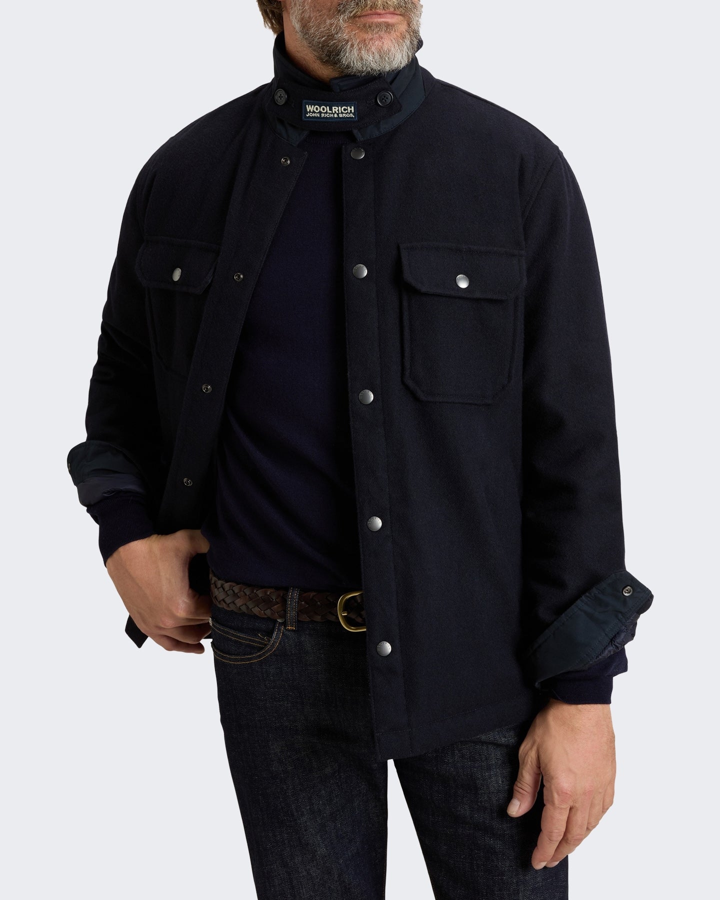 Men's Wool Alaskan shirt jacket Blue