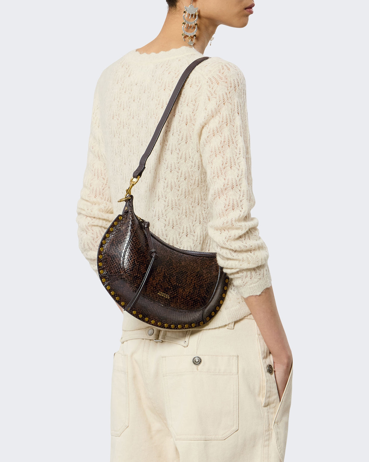 Isabel Marant Dames Oskan Moon Mocha 11ma Bruin - foto 5