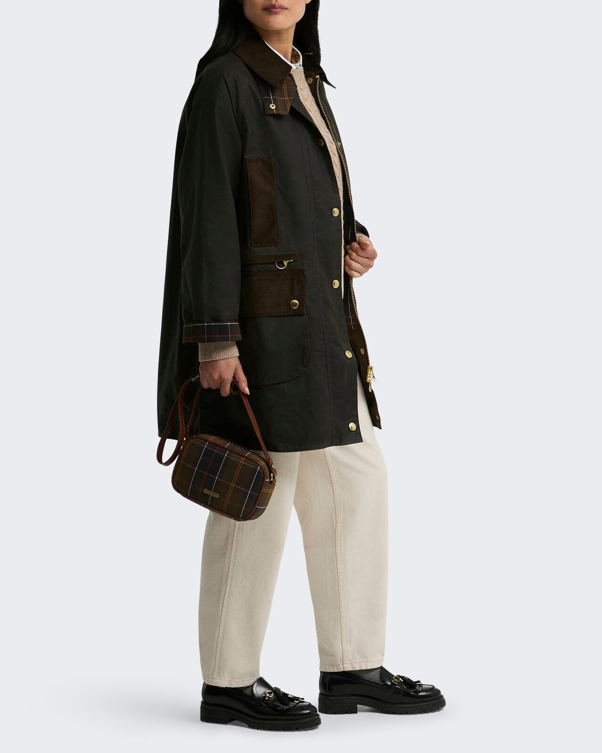 Dames Modern Beaufort waxjas Groen