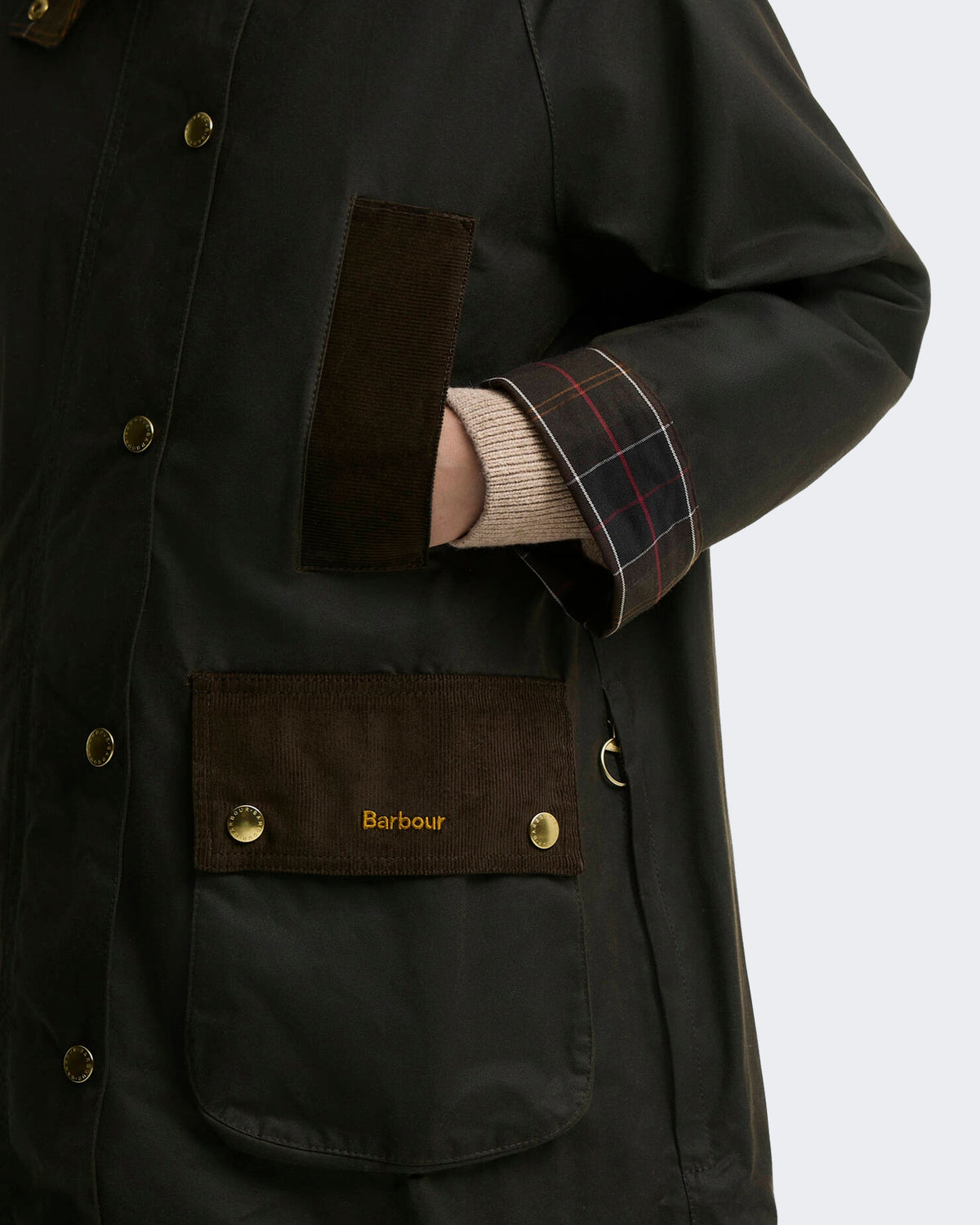 Dames Modern Beaufort waxjas Groen