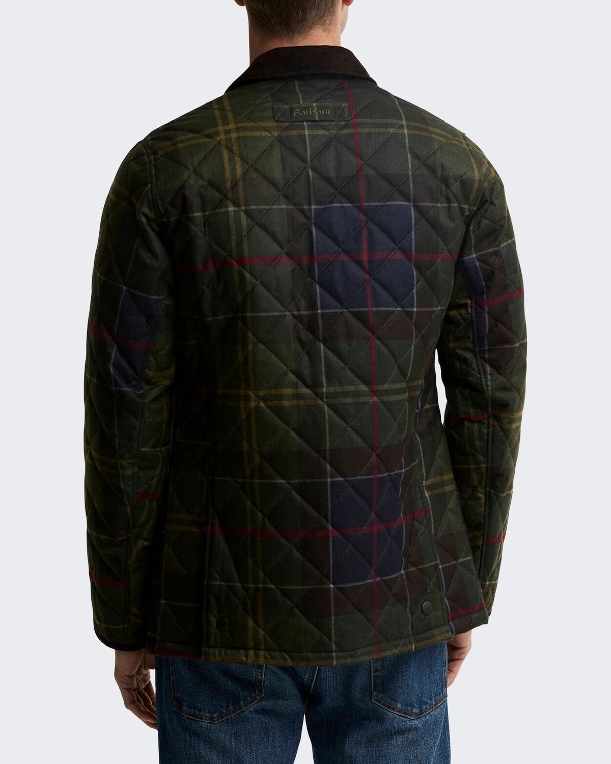 Men's Heritage Liddesdale gewatteerde Jacket met tartan Green