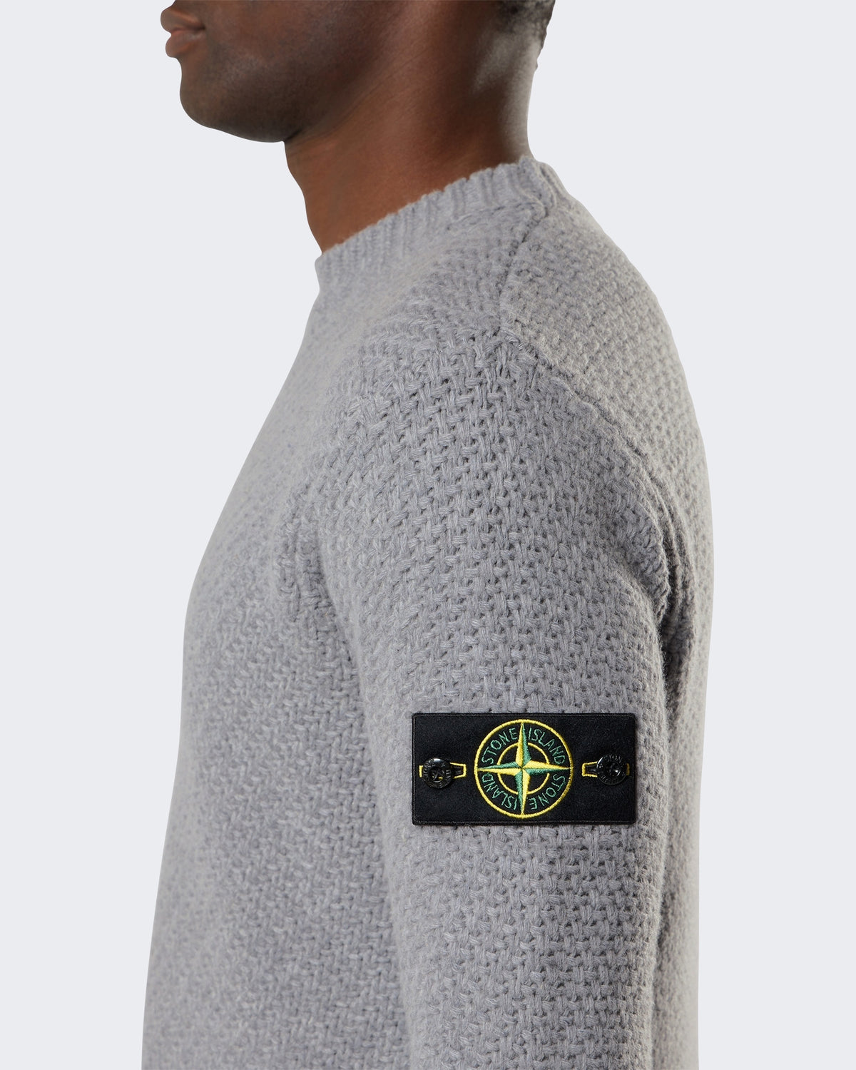 Men's Crew Neck-Grey Melange-V0m60 Grey