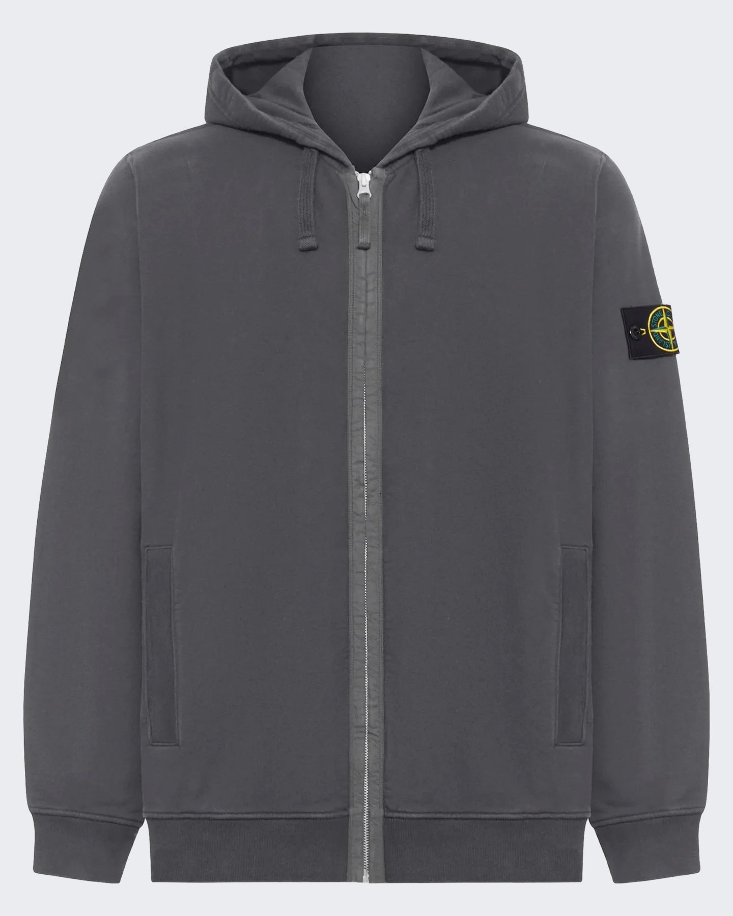 Heren Hoodie sweater loodgrijs Grijs