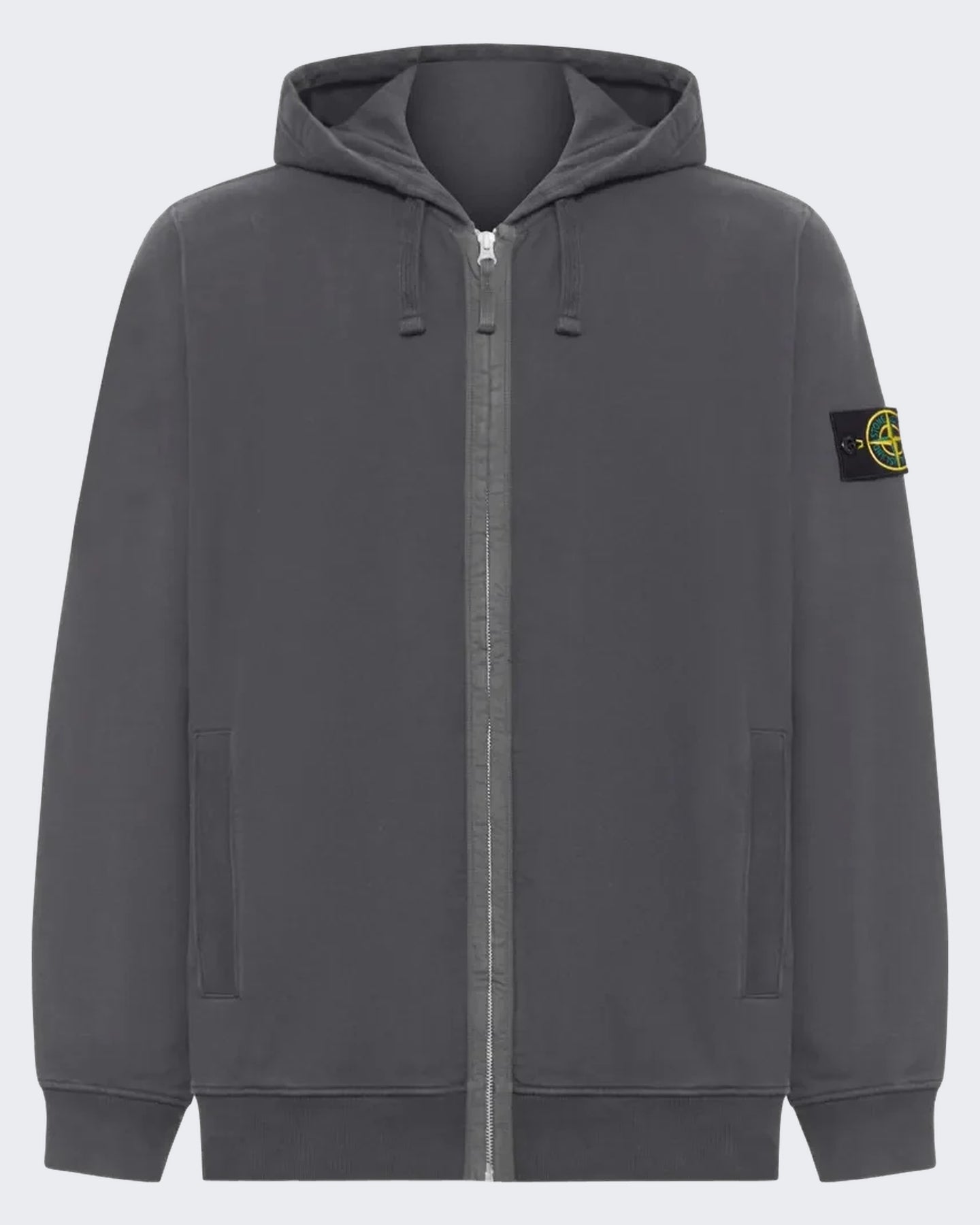 Heren Hoodie sweater loodgrijs Grijs
