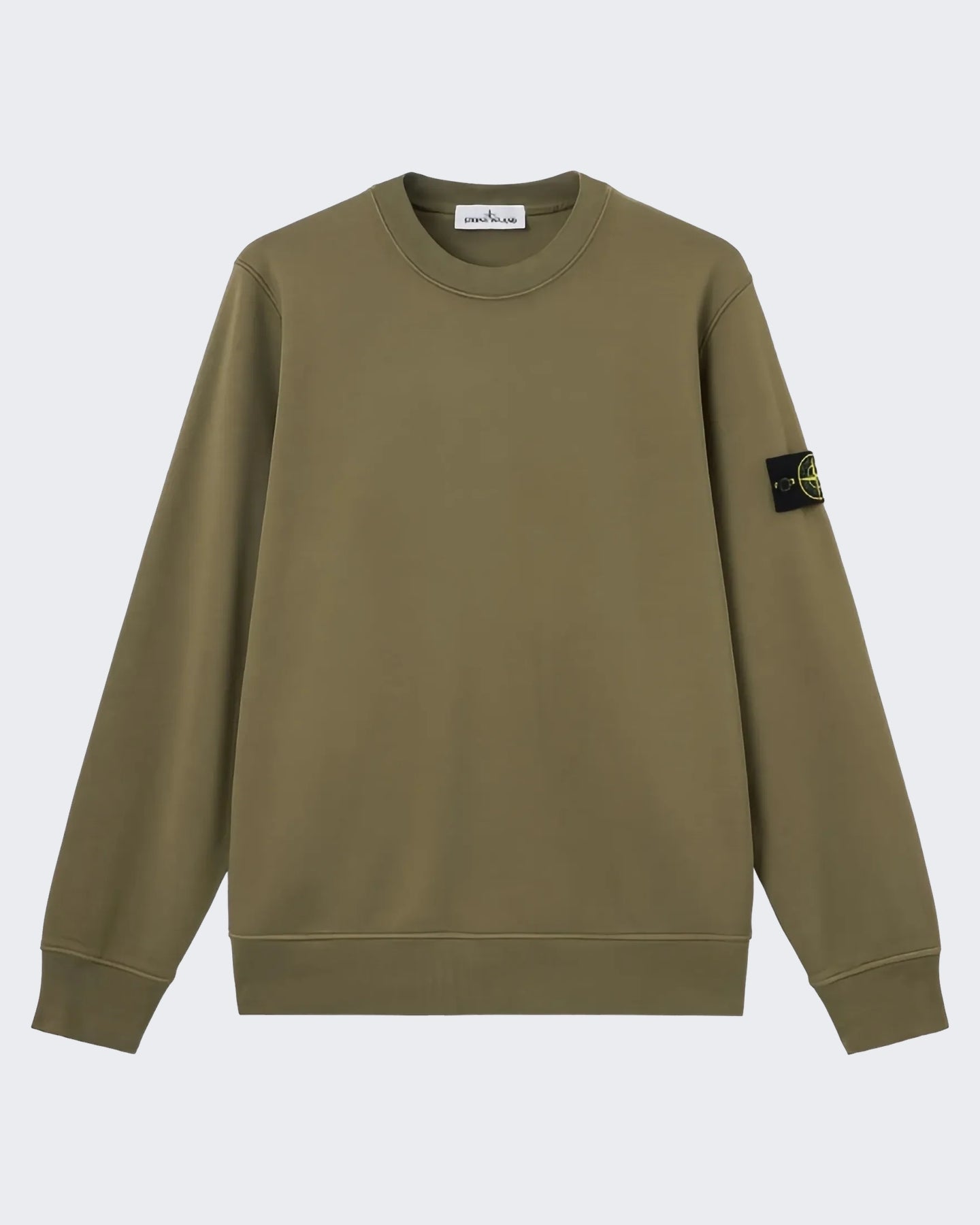 Heren Sweater met ronde hals Groen