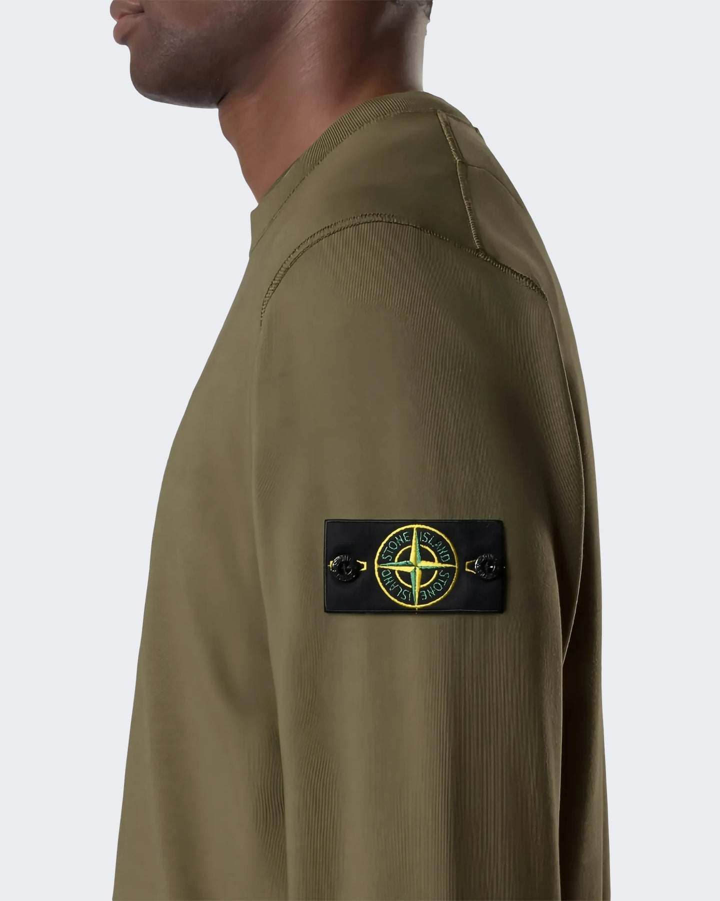 Heren Sweater met ronde hals Groen