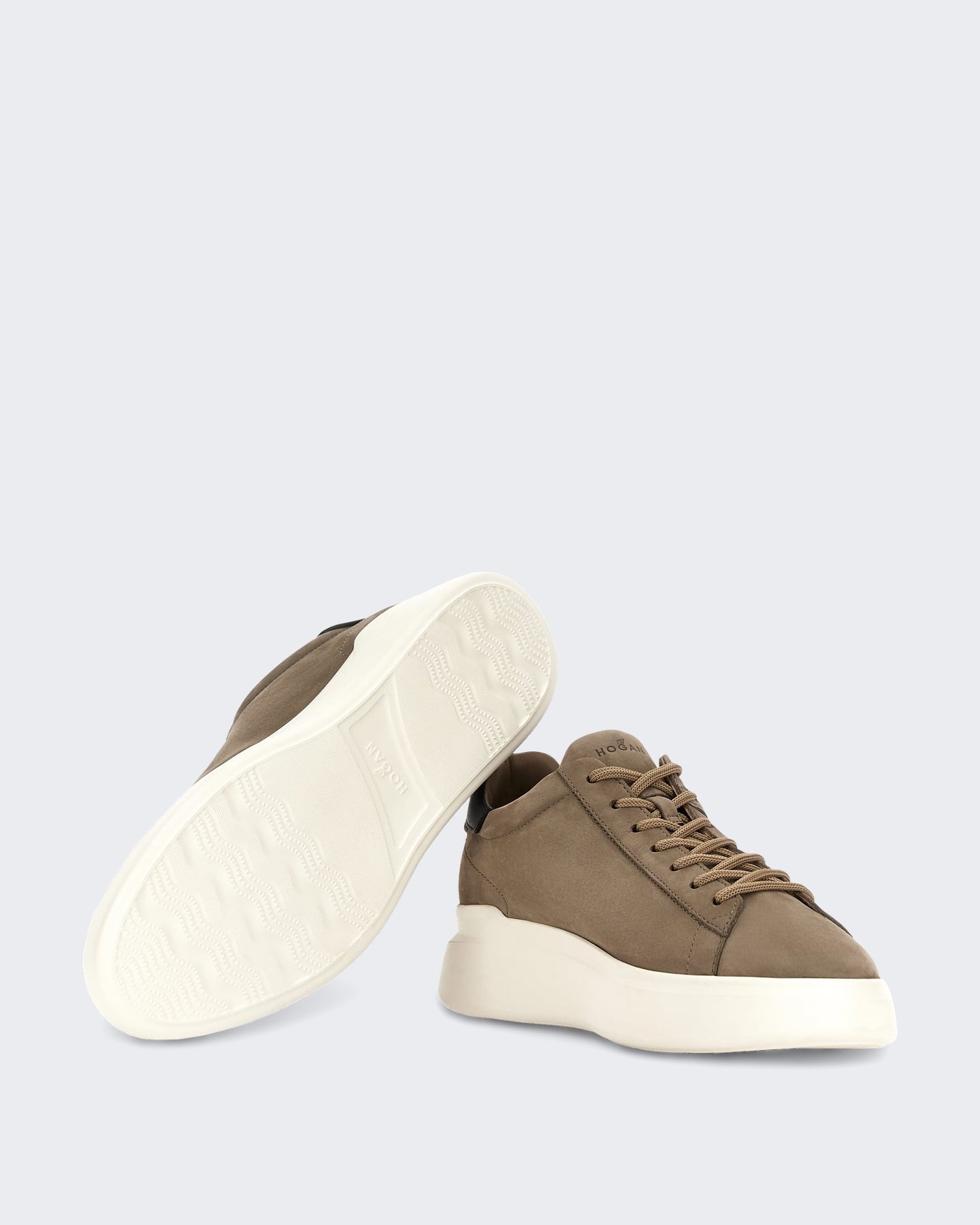 Heren Veterschoenen sneaker met H-profiel Bruin