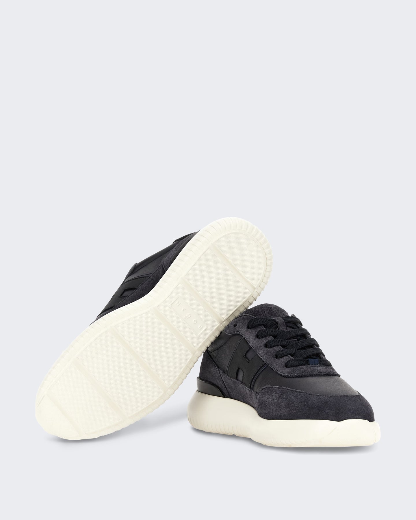 Heren Vetersneaker met H-band detail Blauw