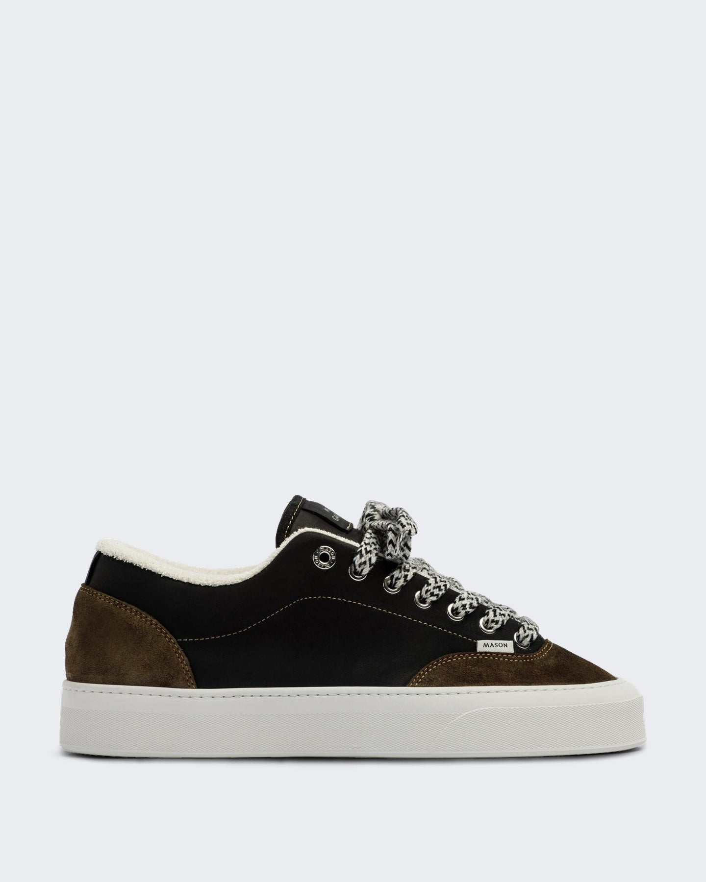 Heren Leren sneaker met klassiek design Groen